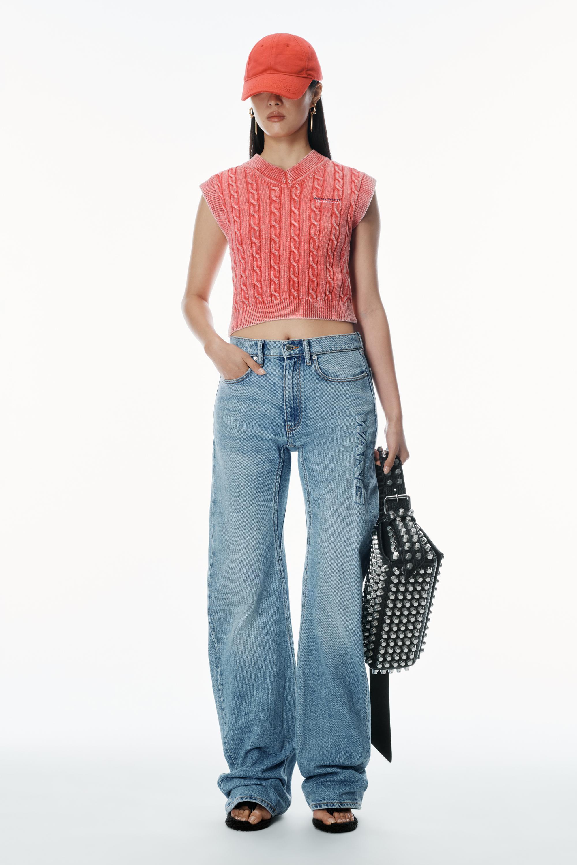 Alexander Wang ☆ブルー Articulated ジーンズ Alexander Wang Articulated Denim Jeans With High-frequency