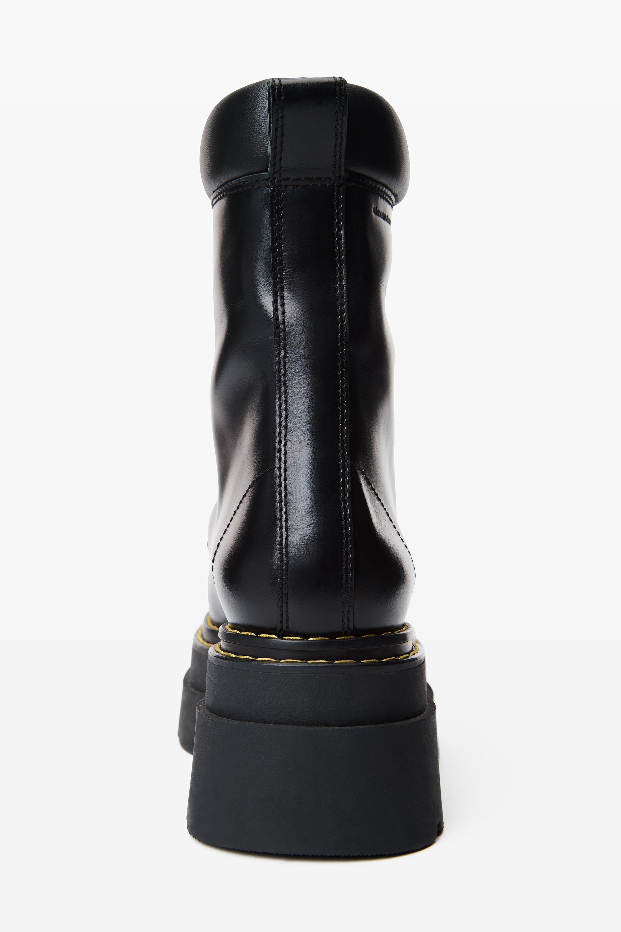 Alexander Wang Atlas Lace up Platform Boot In Leather in Black Lyst UK
