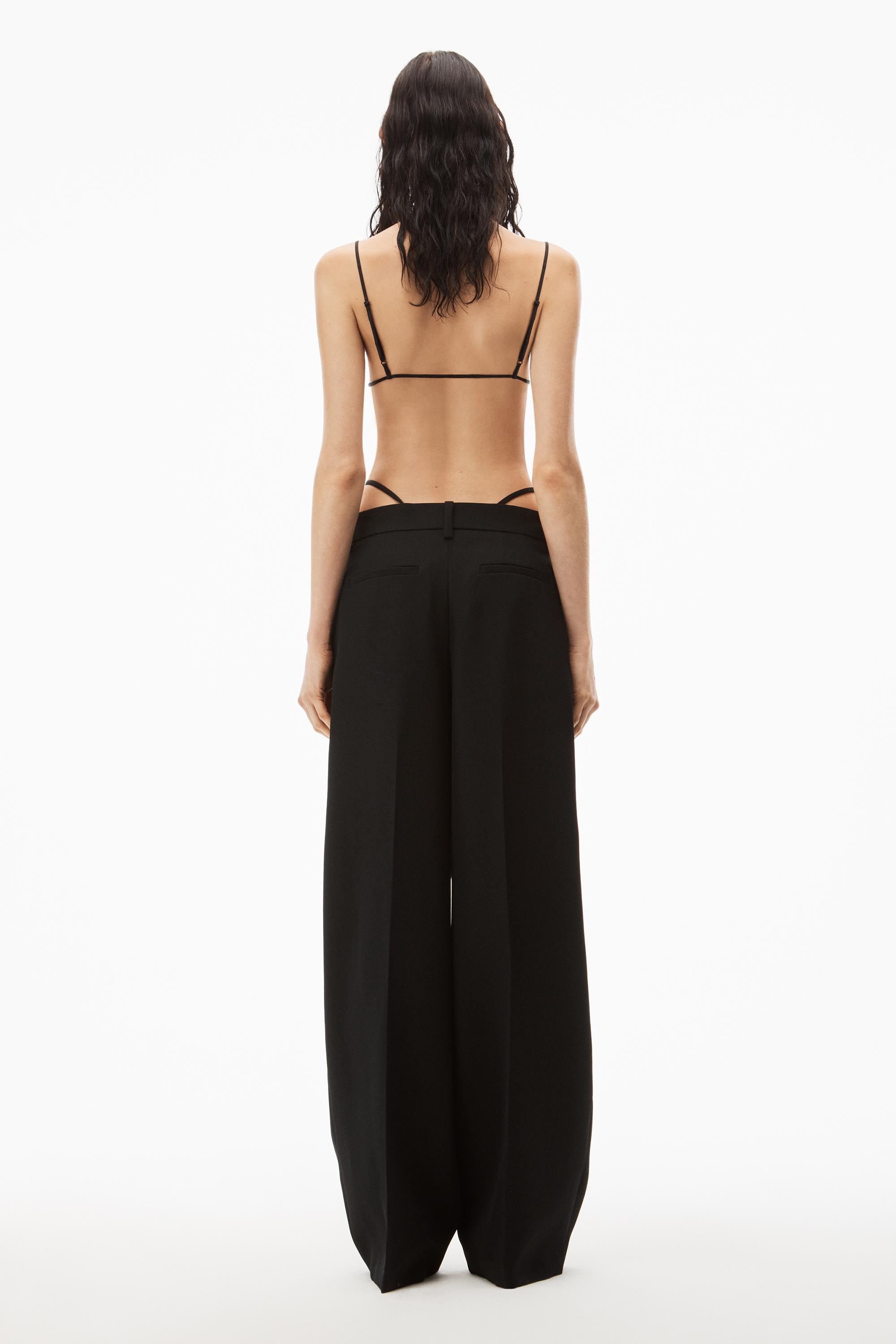 パンツ Alexander Wang Arched Leg Wool Pants With Tailored Wool suit trousers - alexander wang women | printemps