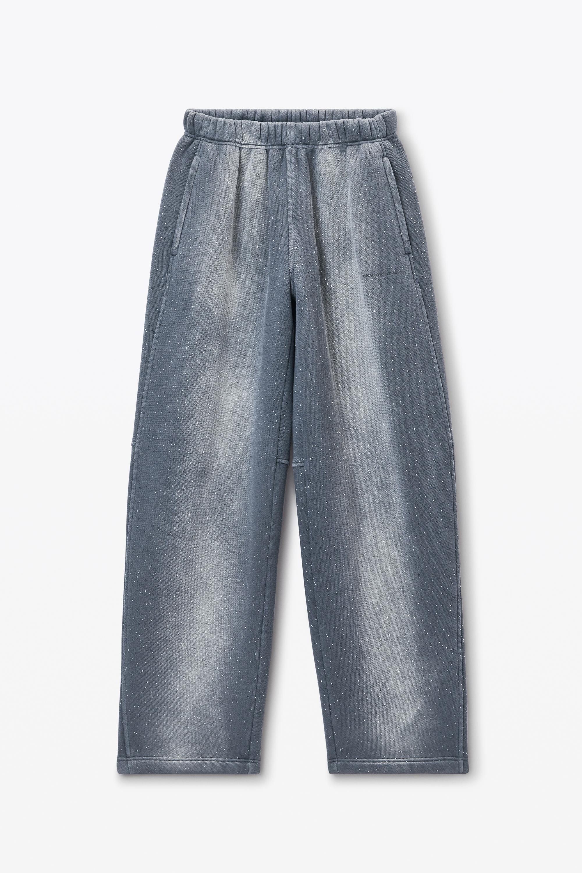 Alexander Wang Unisex Crystal Hotfix Sweatpant in Blue | Lyst