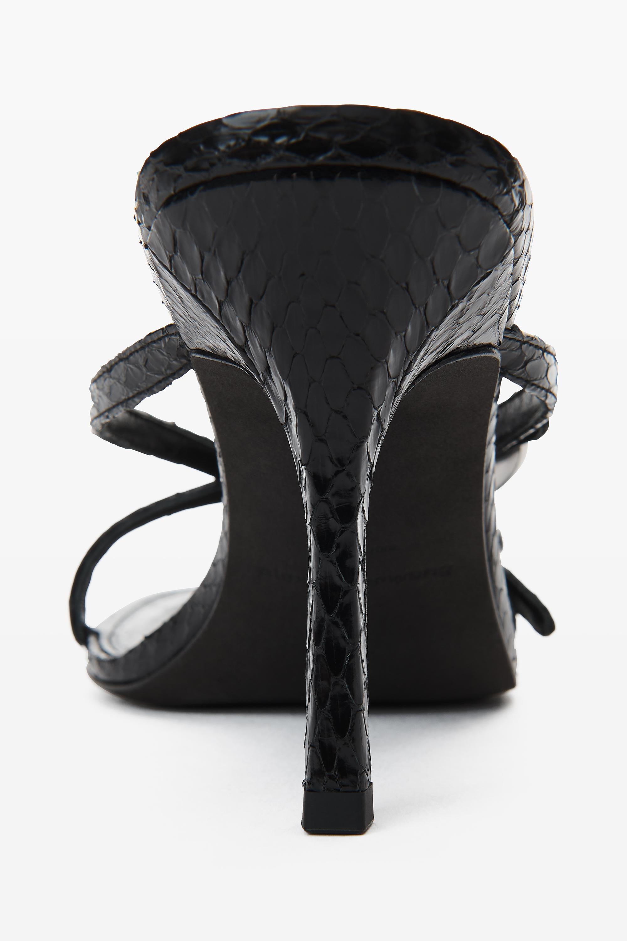 Silver watersnake platform sandals 2025