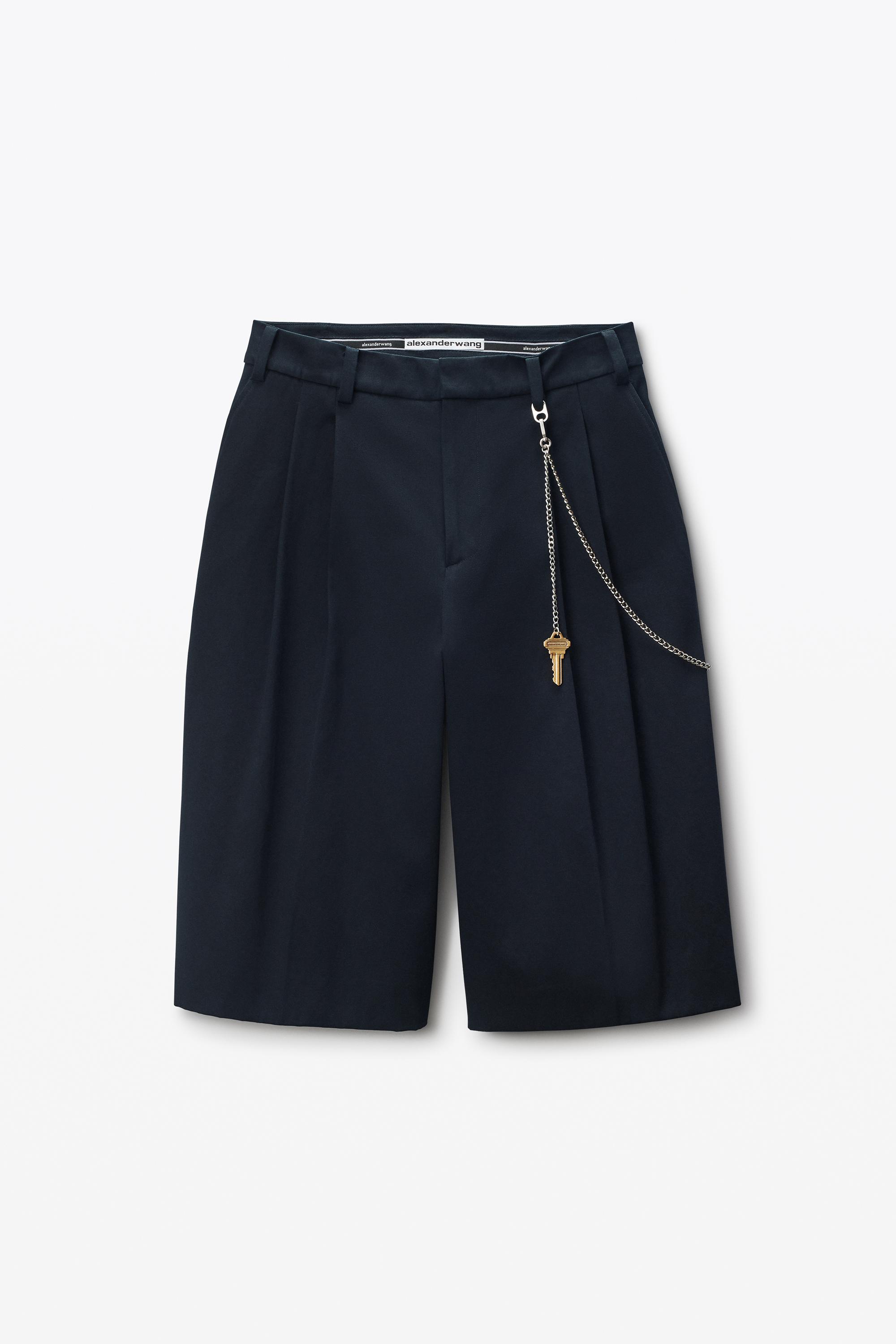 関税送料無料【Alexander Wang】BLACK COTTON SHORTS SAFARI SHORT IN COTTON TAILORING in BLACK | alexanderwang®