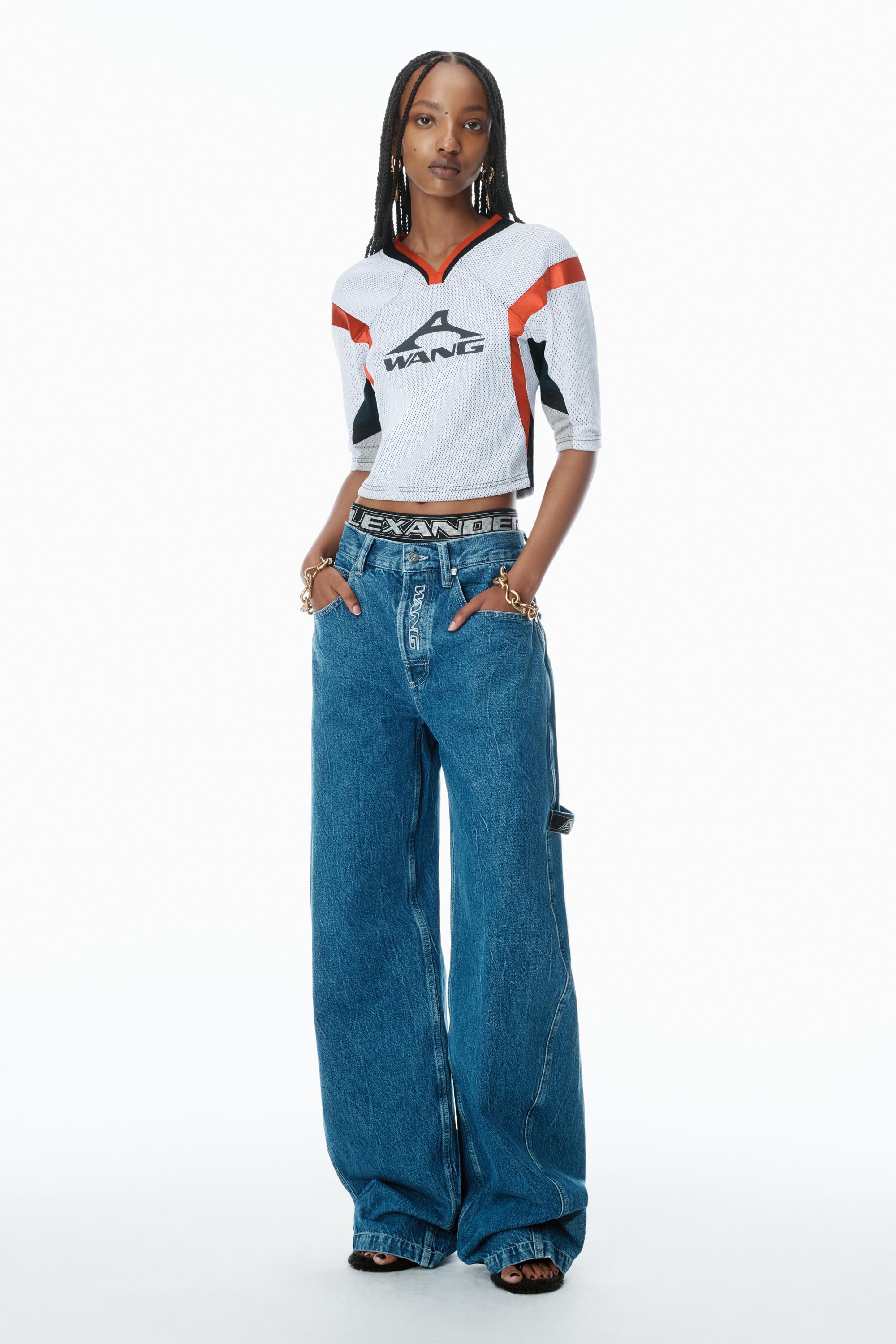 【関税&送料込】Alexander Wang Pre-Styled Underwear Jeans ALEXANDER WANG - Pre-styled underwear jeans | Leam Roma
