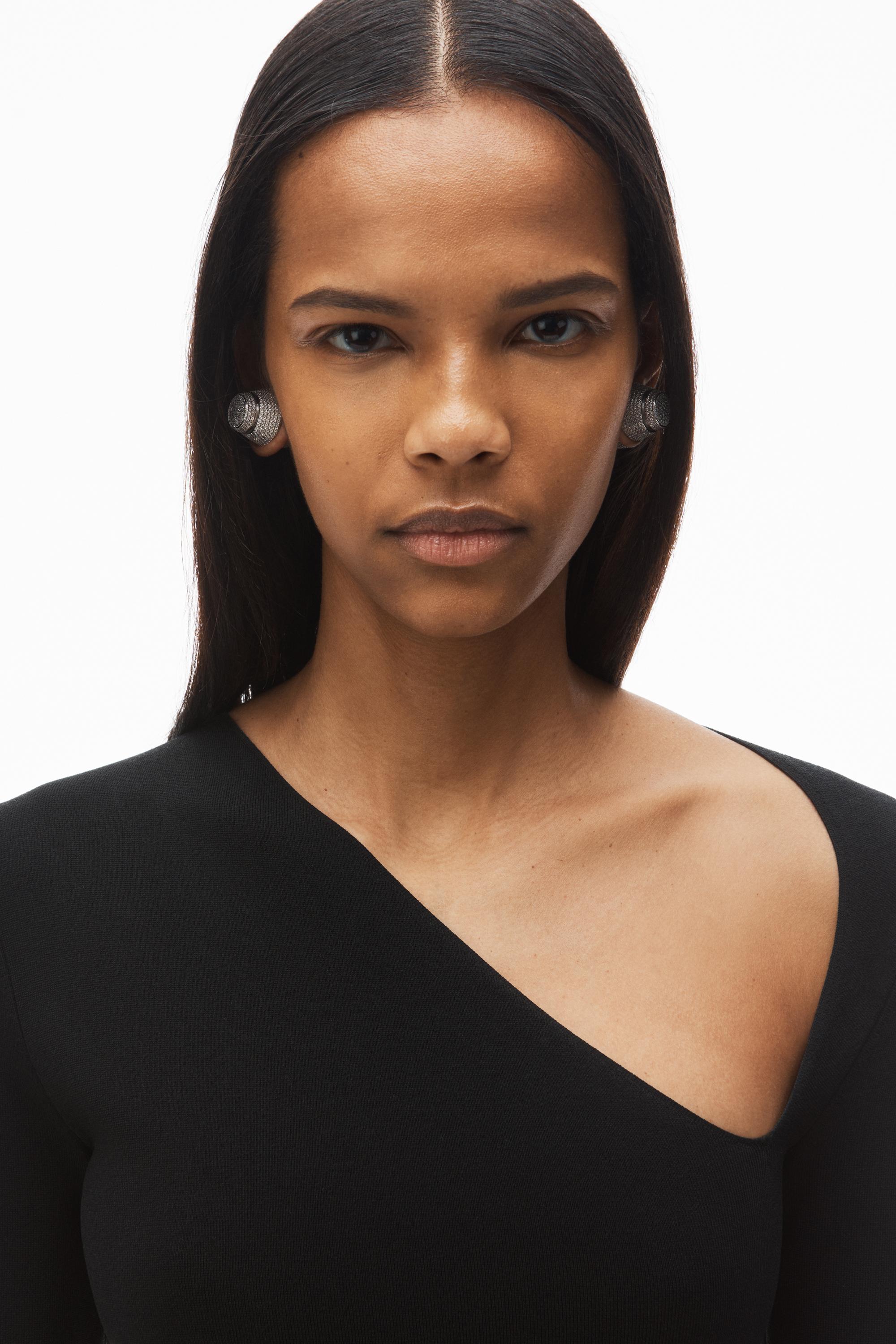ワンピース Alexander Wang Bodycon Midi Dress Alexander Wang Asymmetric Long-sleeve Bodycon Midi Dress in