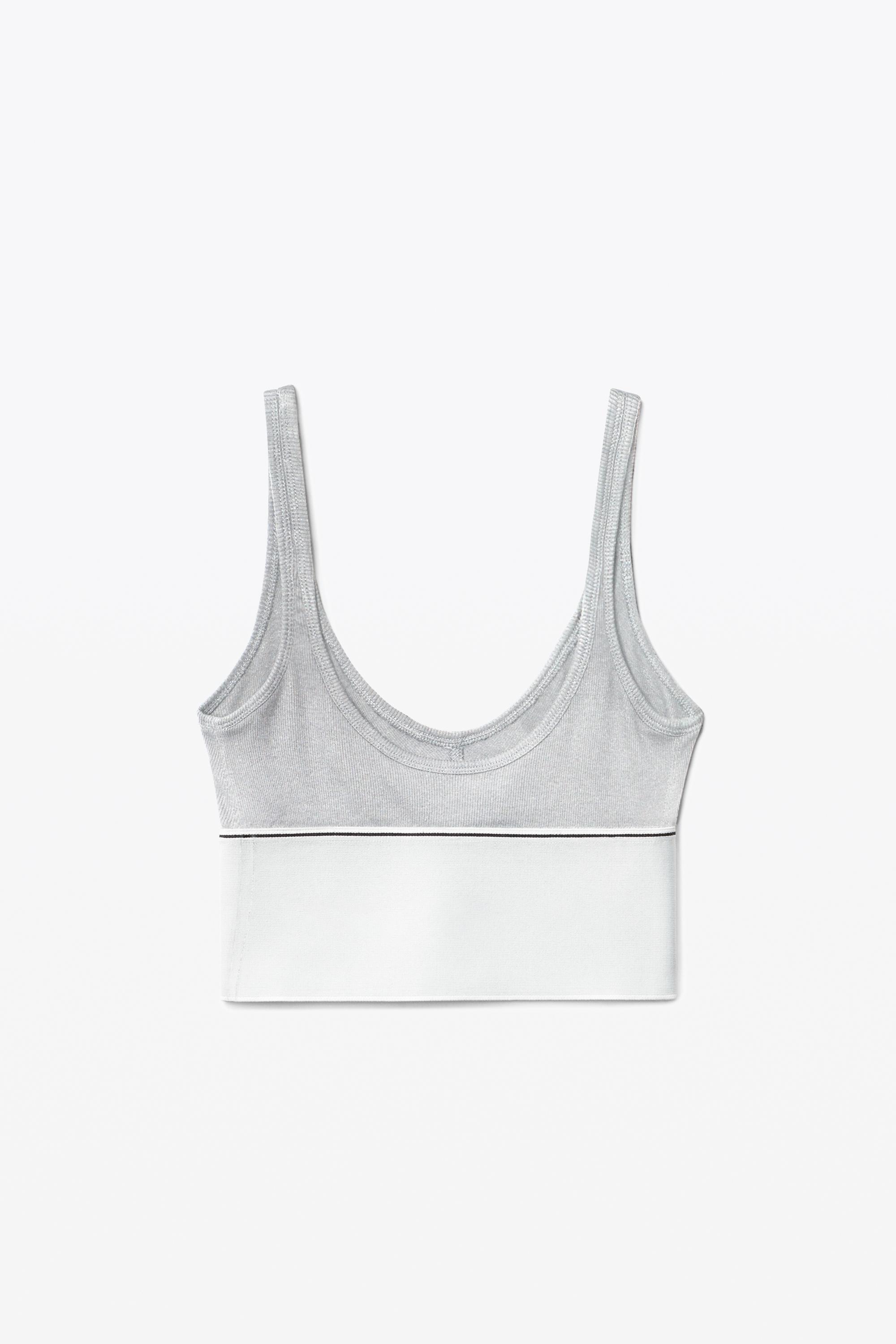 alexanderwang ロゴ入りブラトップ グレー alexanderwang ロゴ入りブラトップ グレー M - メルカリ
