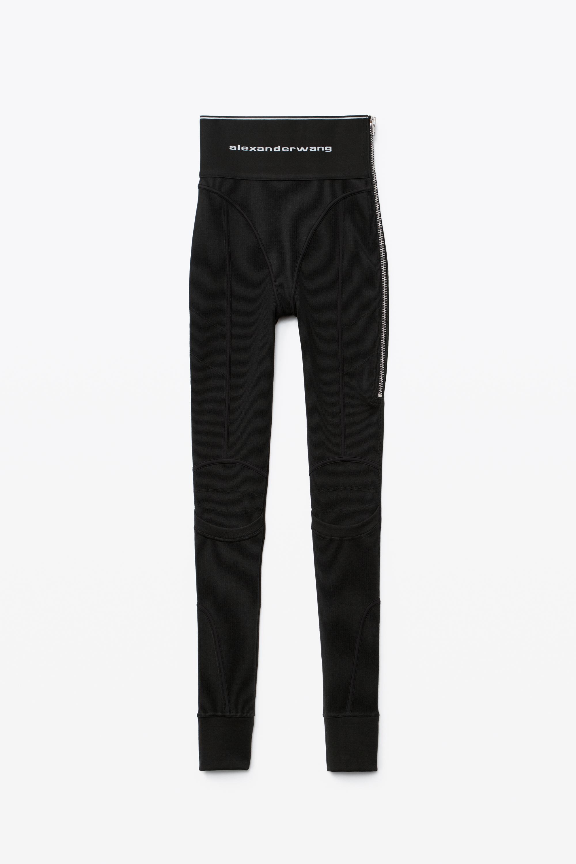 Alexander Wang Black Stretch Twill Leggings