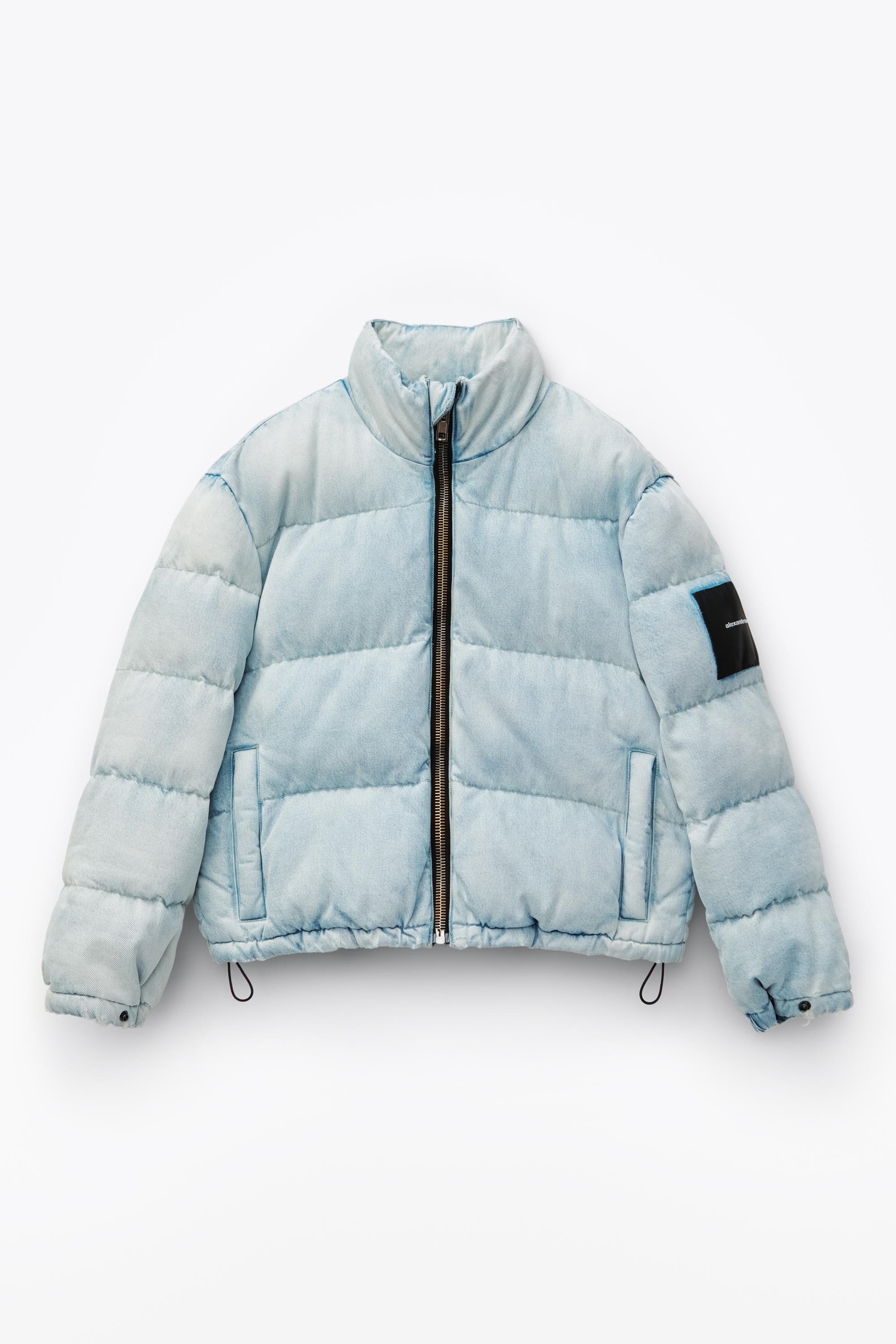 Denim x alexander wang puffer jacket 2025