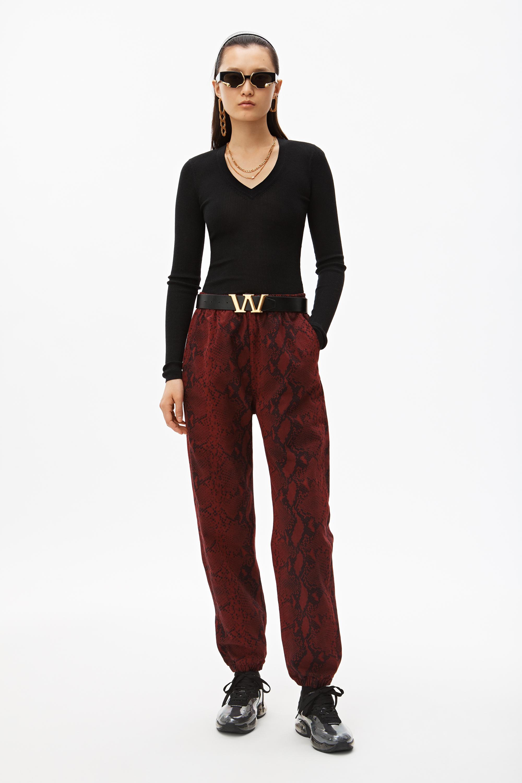 alexander wang denim joggers