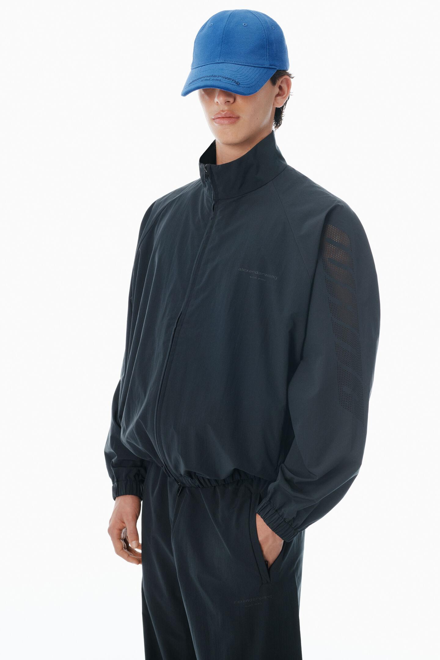 Alexander Wang Logo Track Jacket in Blue for Men | Lyst