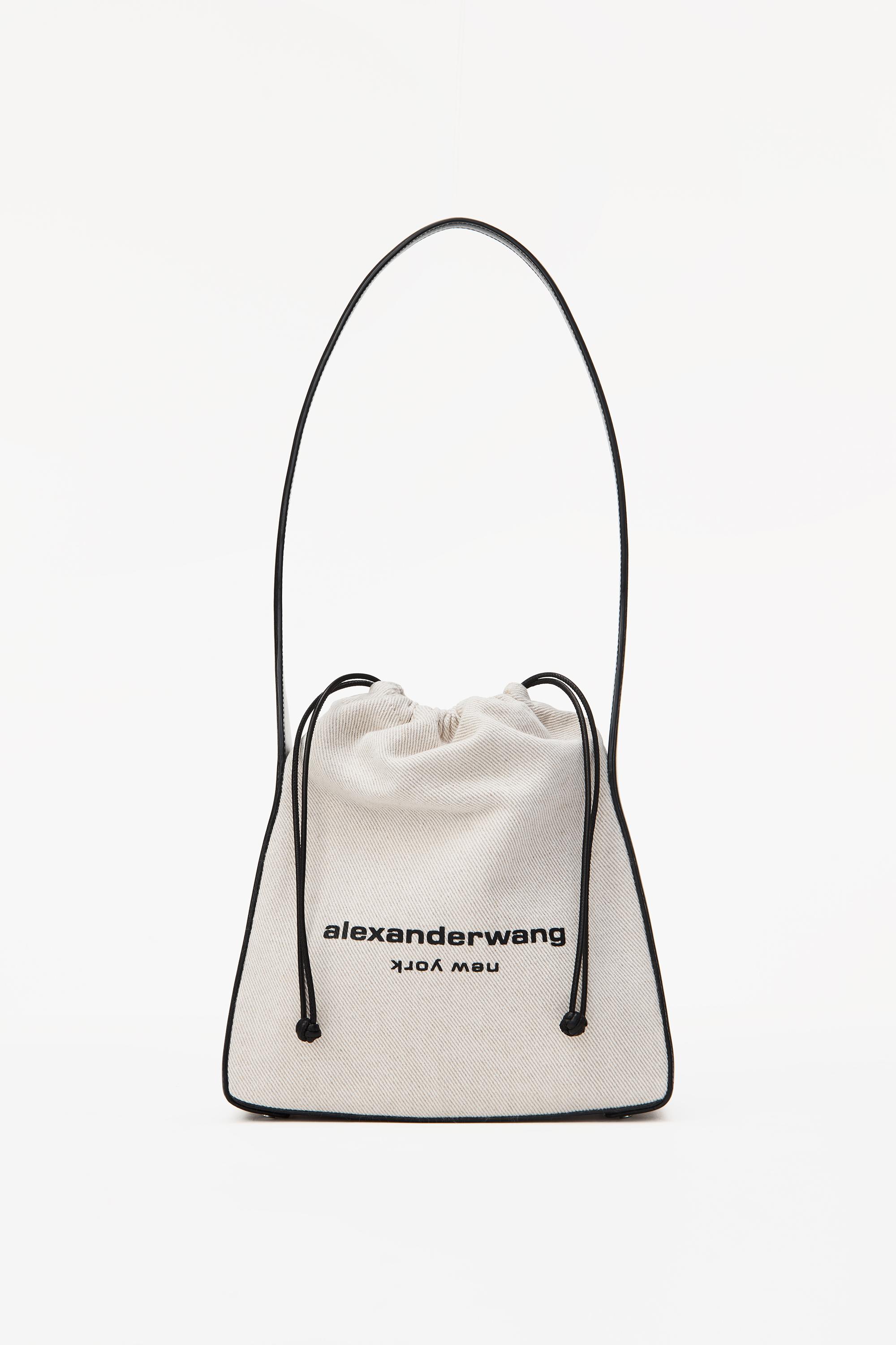 Sac Alexander Wang Ryan à Clous Argentés - Cuir Noir, Style Bucket - Neuf Avec étiquettes