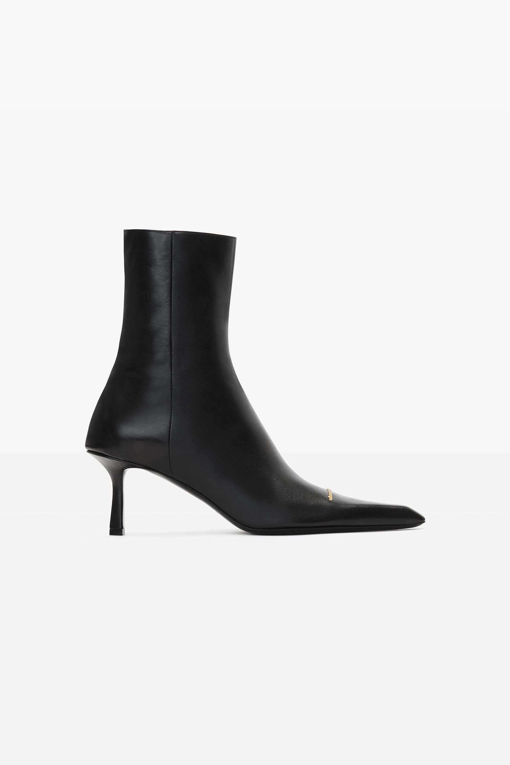 Alexander Wang Viola 65 Bootie In Capretto in White | Lyst