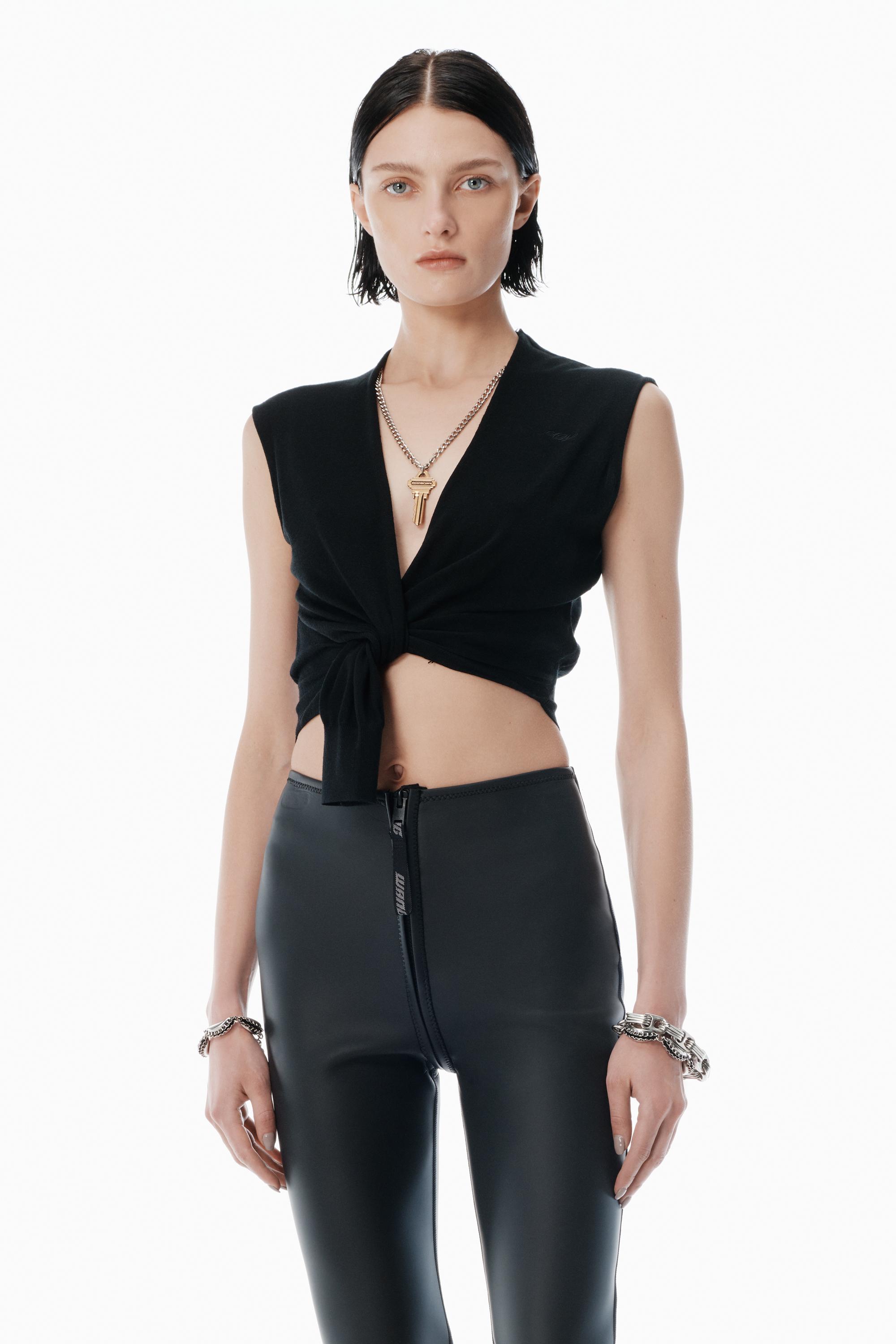 Alexander Wang トップス Alexander Wang クロップドトップ | ブラック | FARFETCH JP