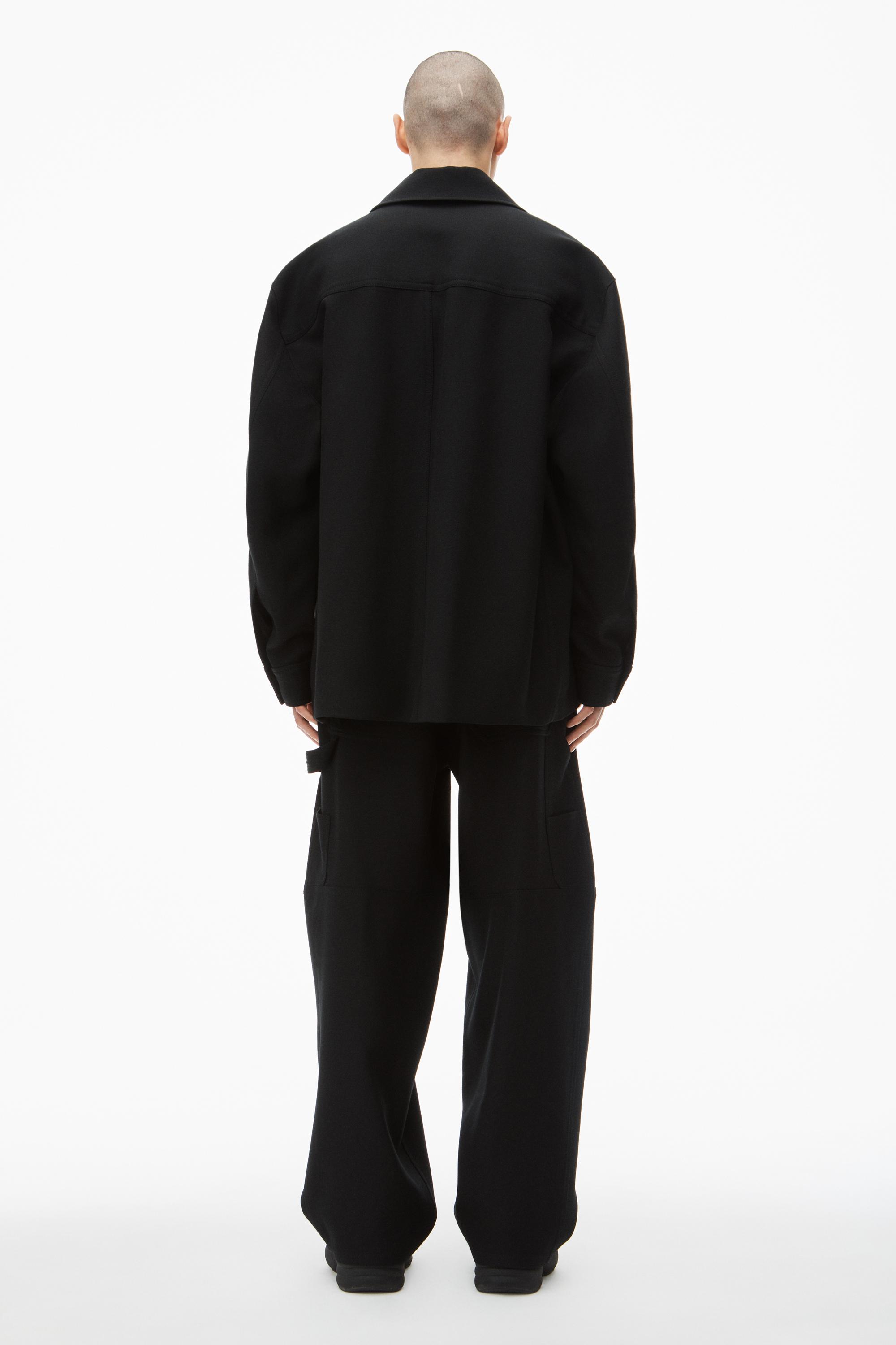 Alexander Wang Oversized Tailored Shirt Jacket In Wool in