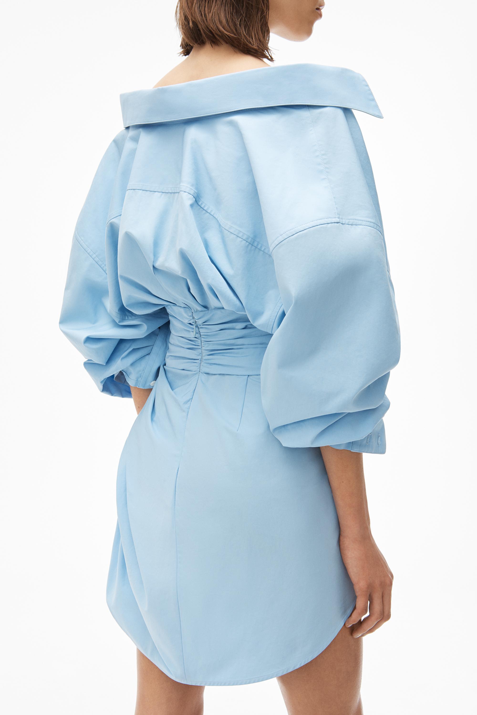 Alexander Wang Cinched Waist Dress in Blue Lyst