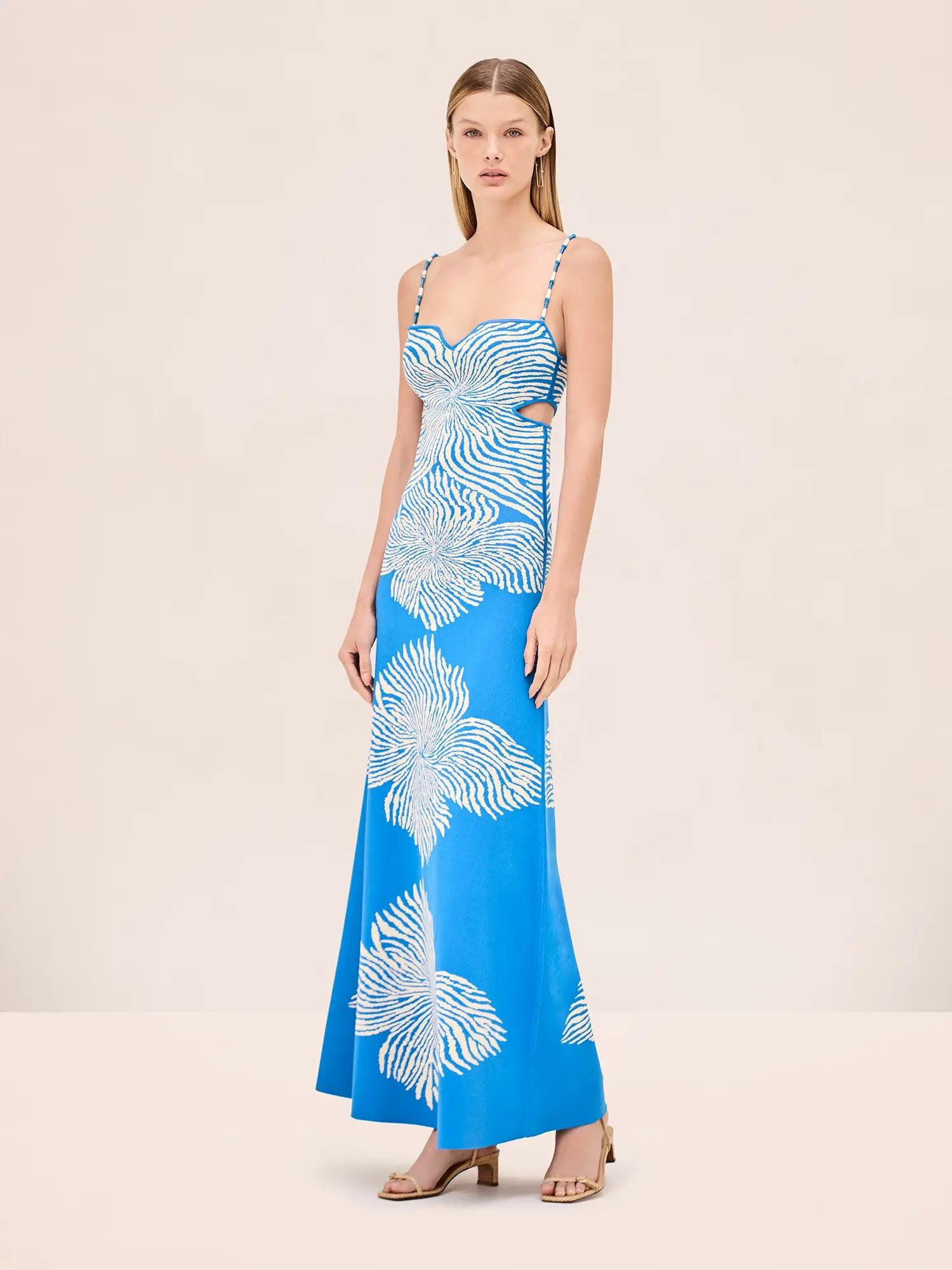 alexis blue white dress Alexis main image 0