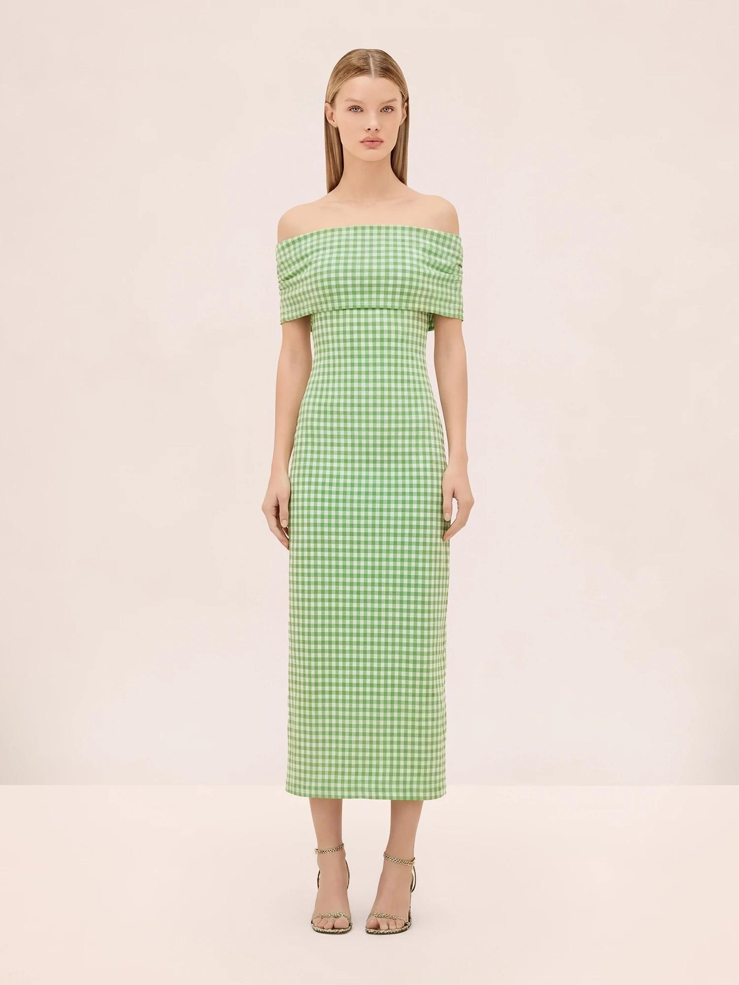slim fit dress slacks Alexis Maxi Dress - Green Floral