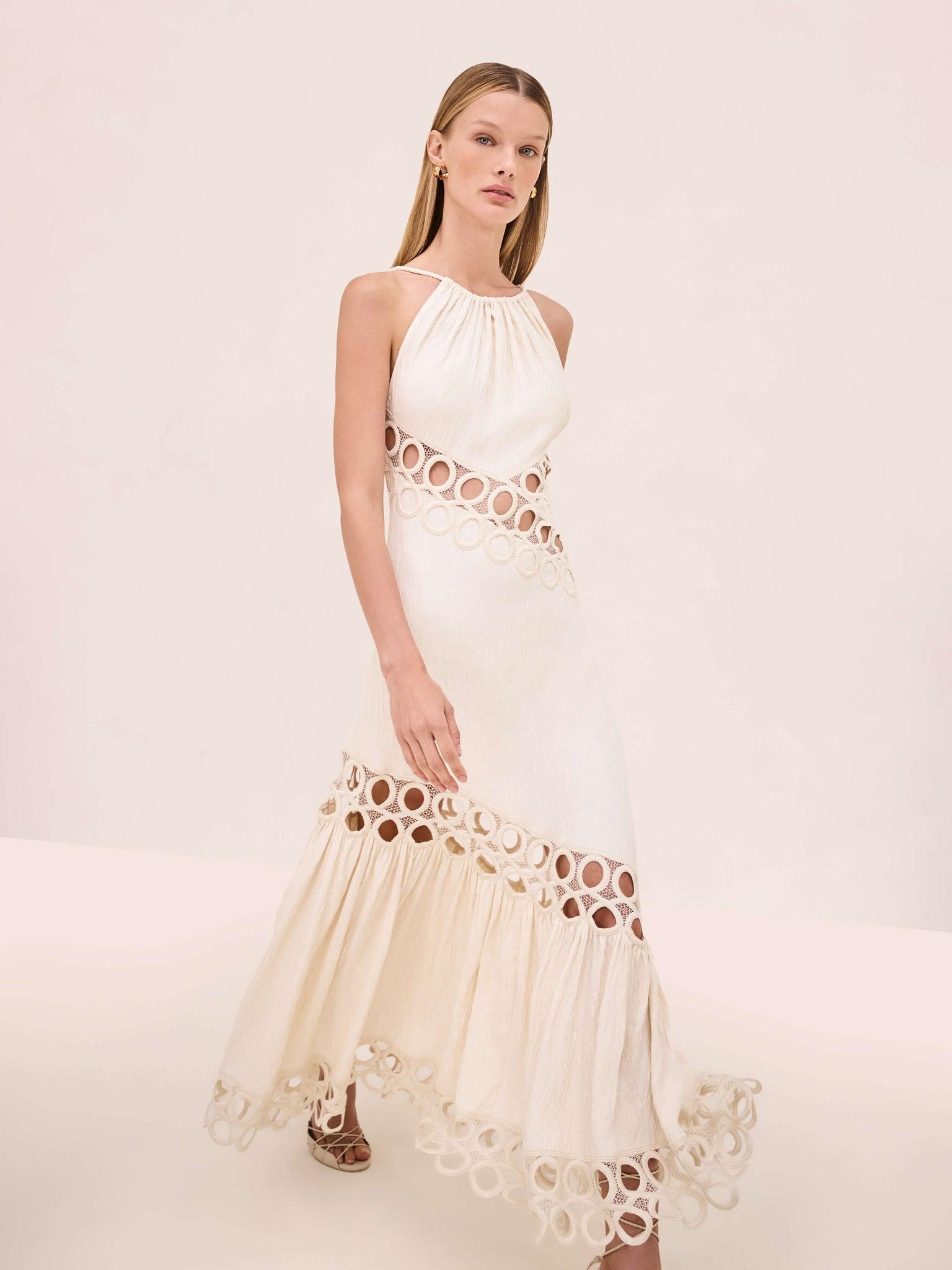 knee length dresses for ladies Chelsea Maxi Dress in Lagoon main image 1