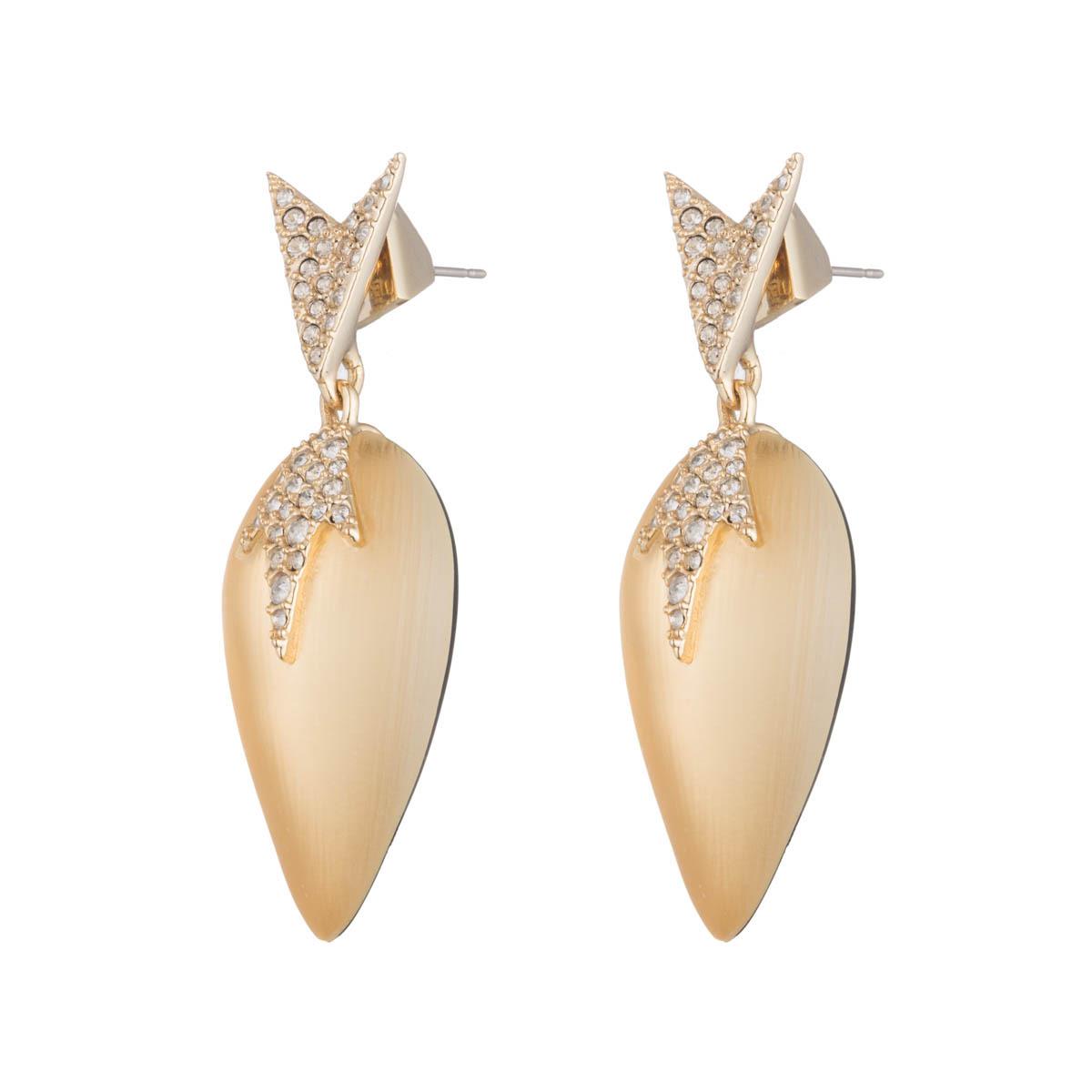 Alexis Bittar Crystal Encrusted Dangling Starburst Post Earring in Gold ...