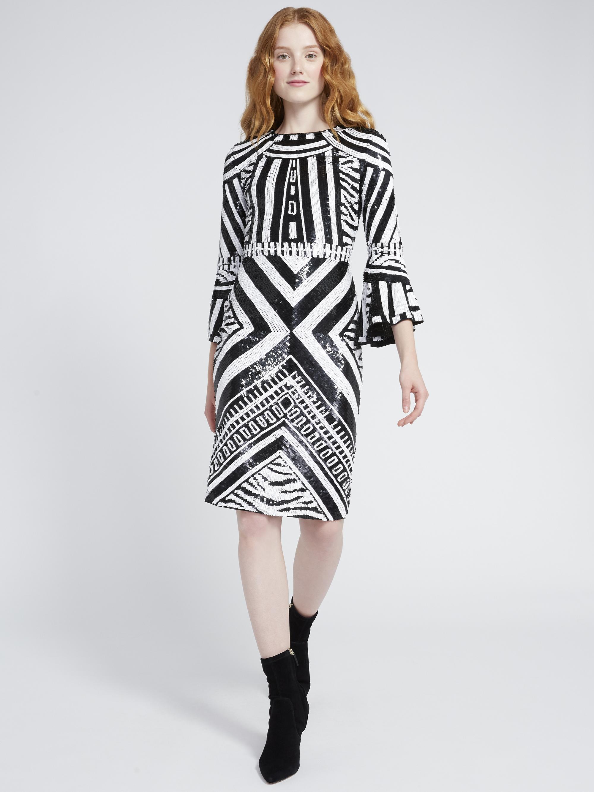 alice and olivia jae sequin gown