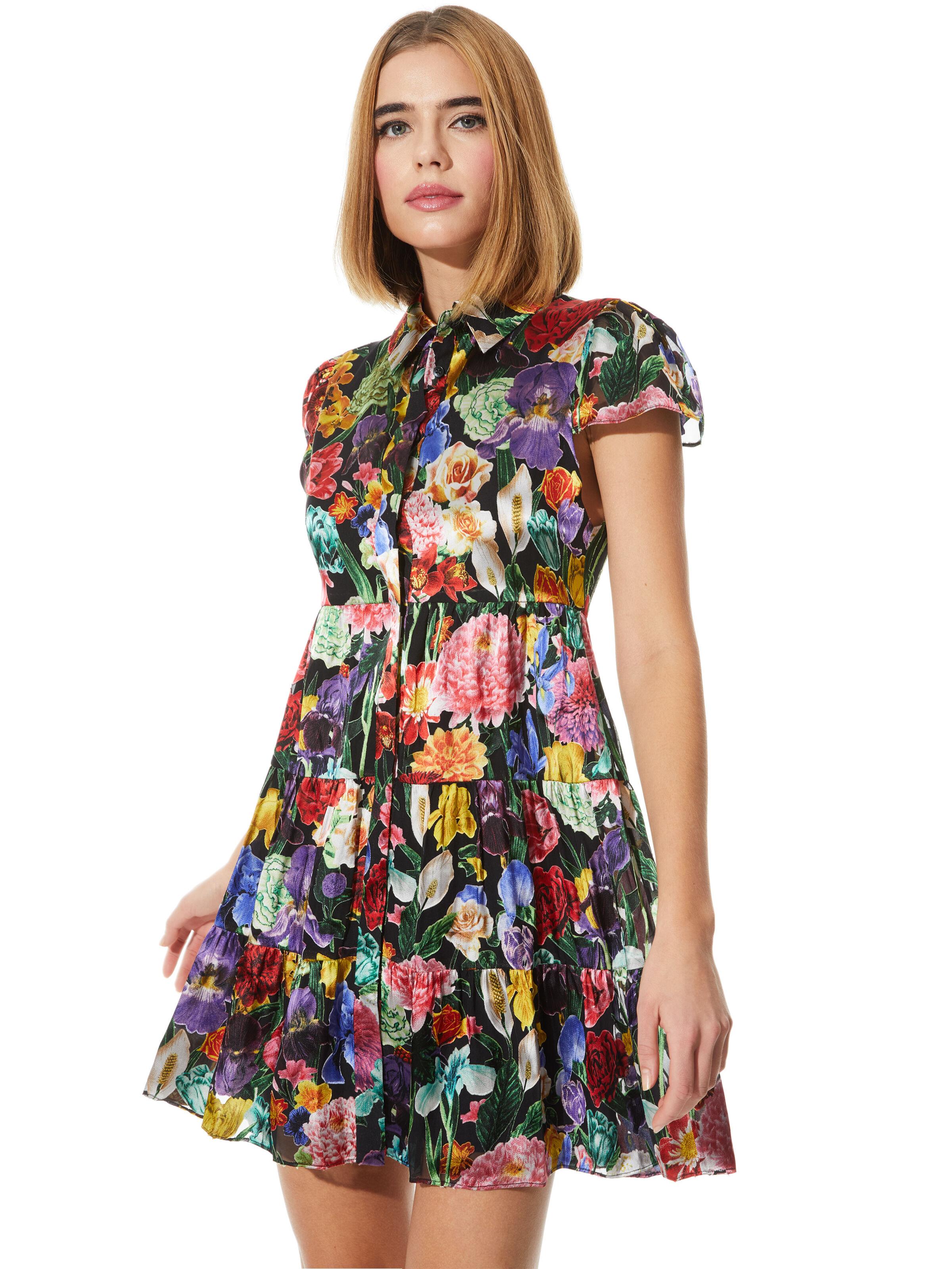 Alice + Olivia Meeko Tiered Shirt Dress