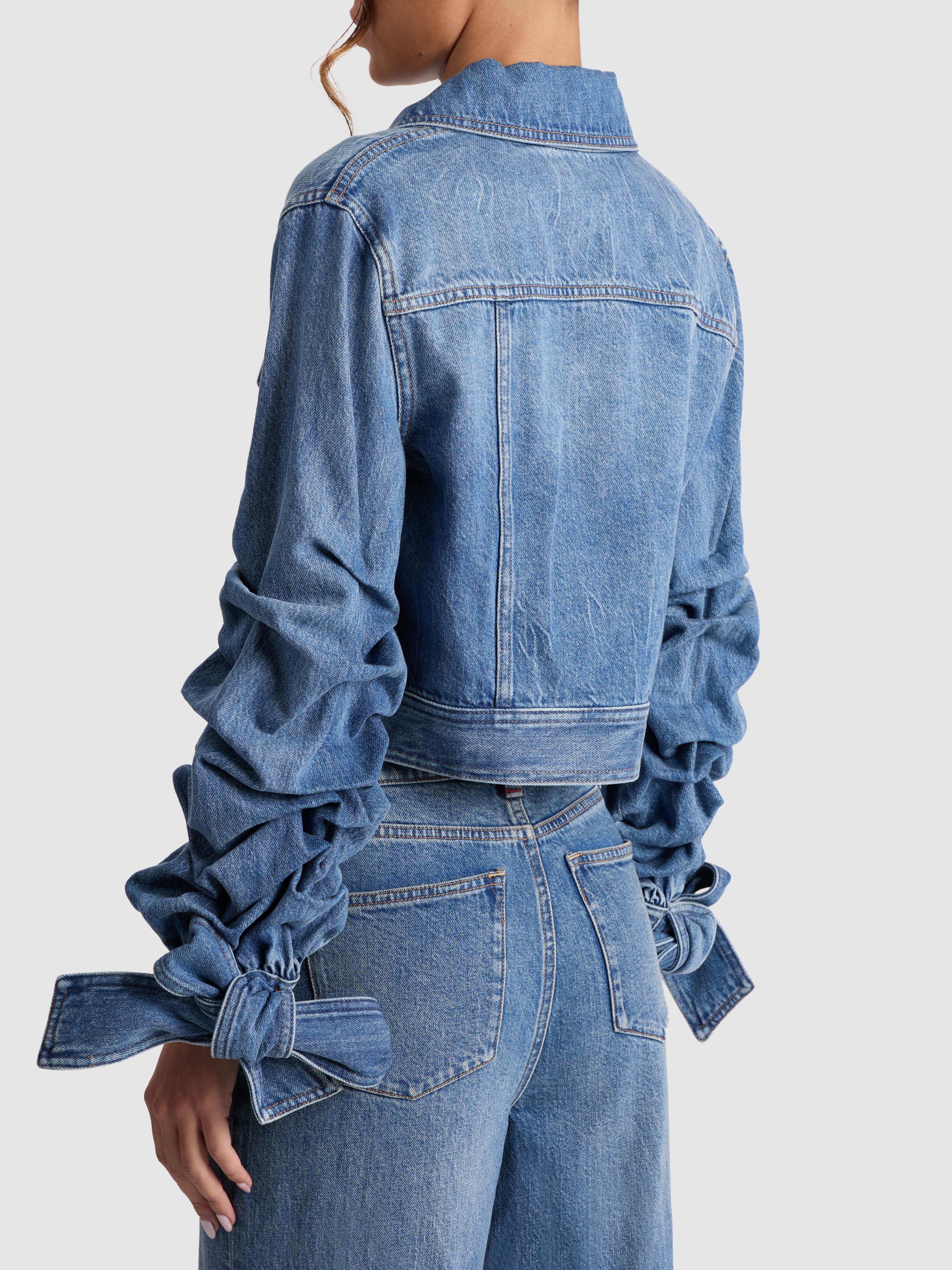 Alice + Olivia Tiff Denim Jacket in Blue | Lyst