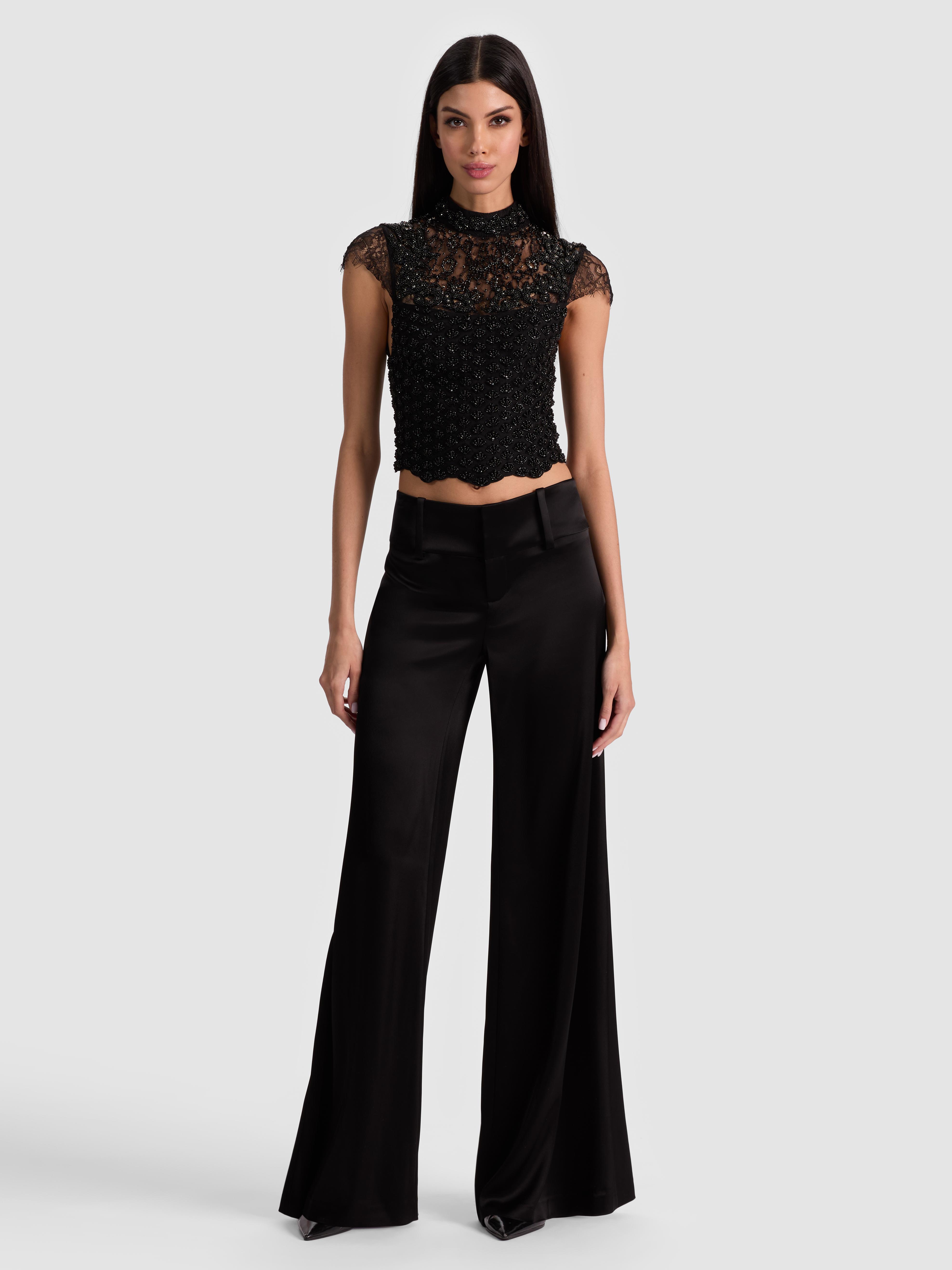 アリス アンド オリビア レディース シャツ トップス Breslin Boned Corset Top アリス アンド オリビア レディース シャツ トップス WILLA - Button