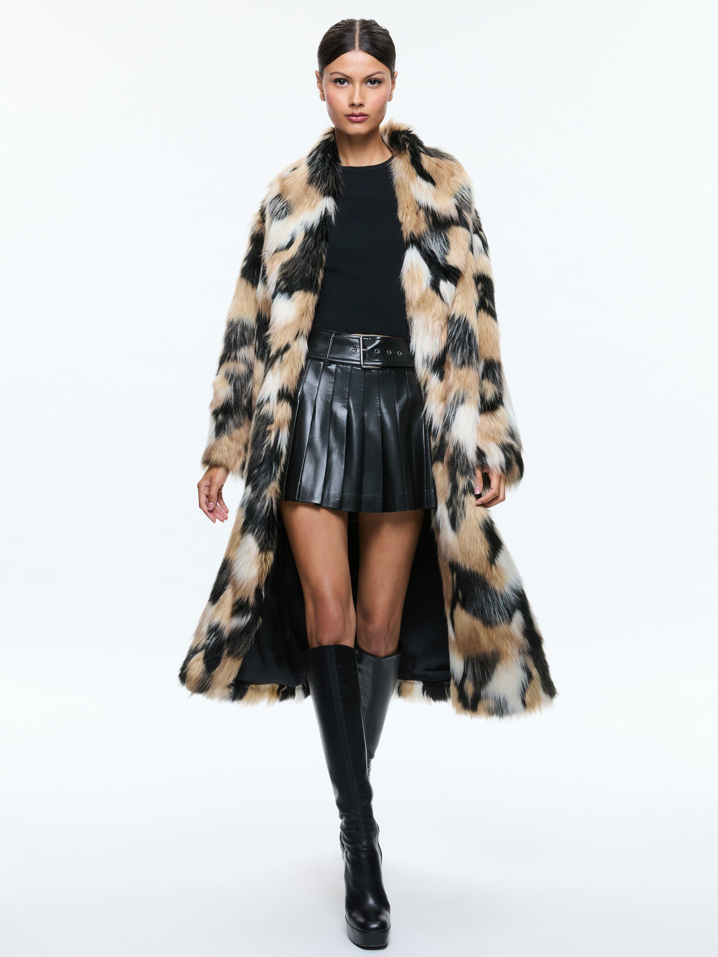 Alice and olivia fur vest deals