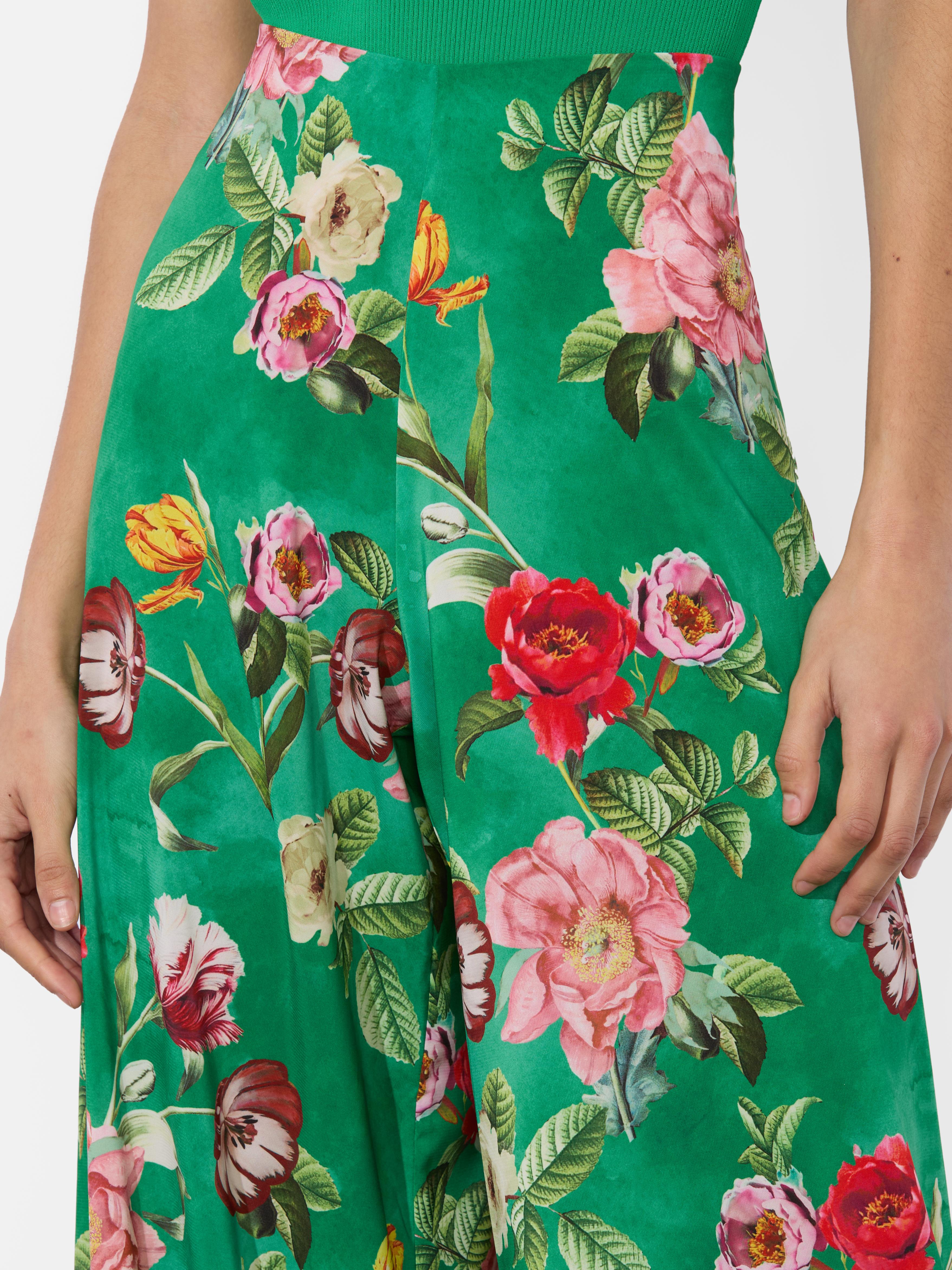 Alice + Olivia Athena Wide Leg Pant in Green | Lyst display picture 1