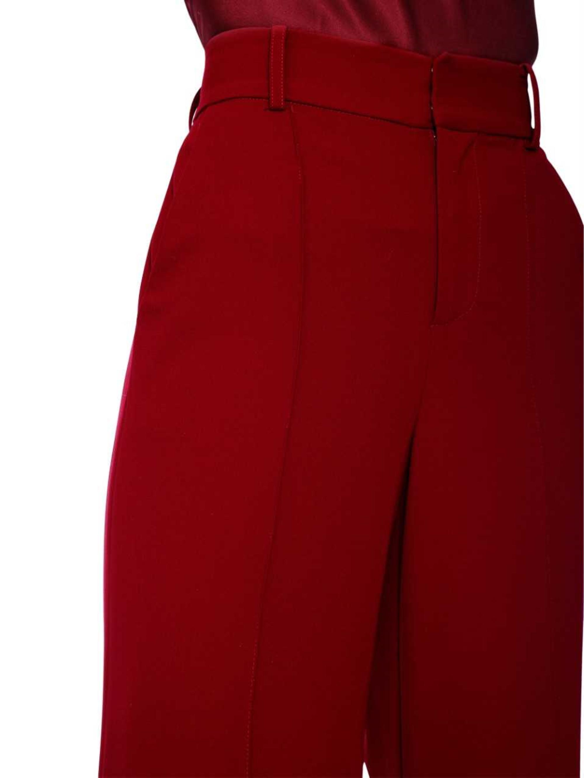 Alice + Olivia Synthetic Paula High Waist Pintuck Pant in Bordeaux (Red ...