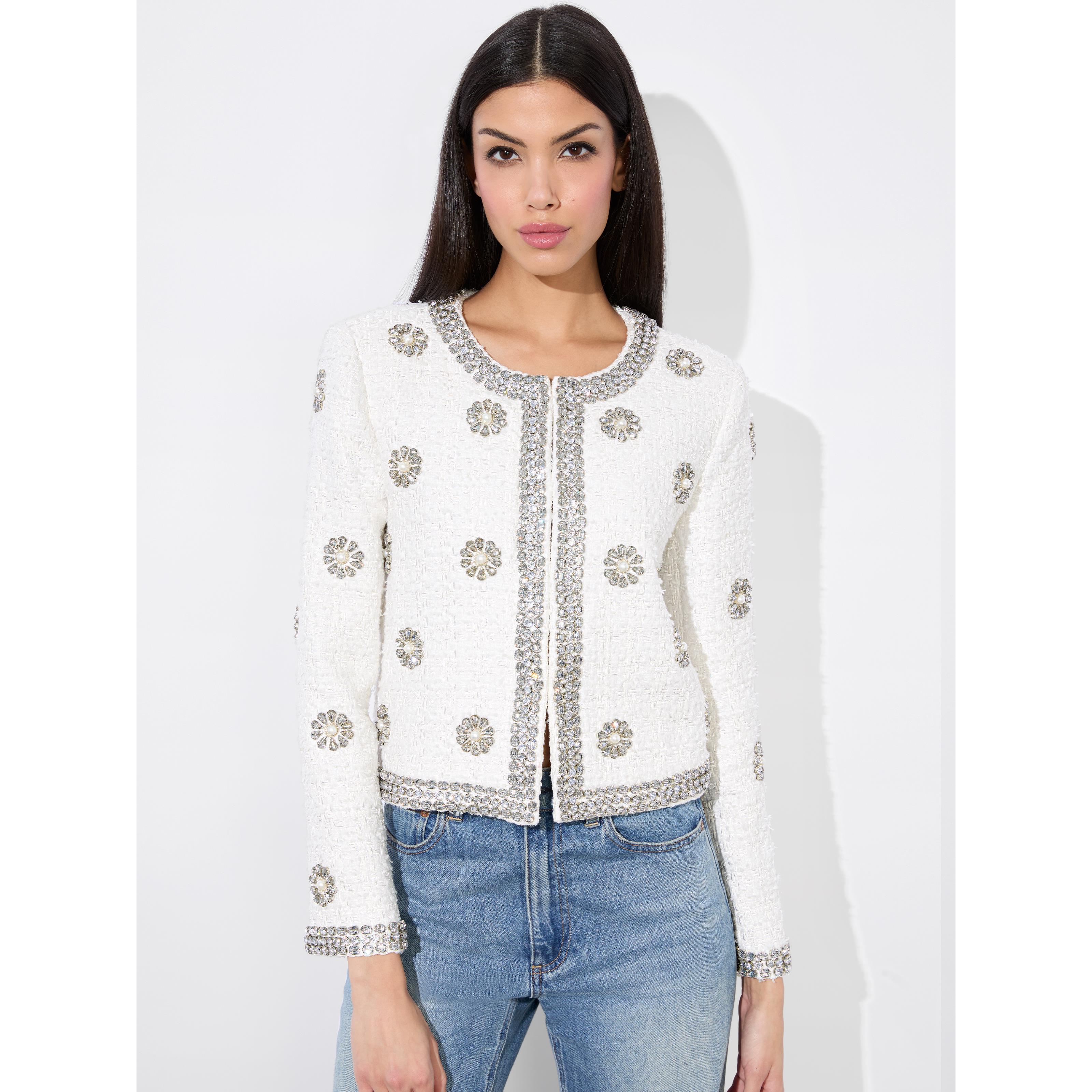 Alice + Olivia Kidman Jacket in White | Lyst