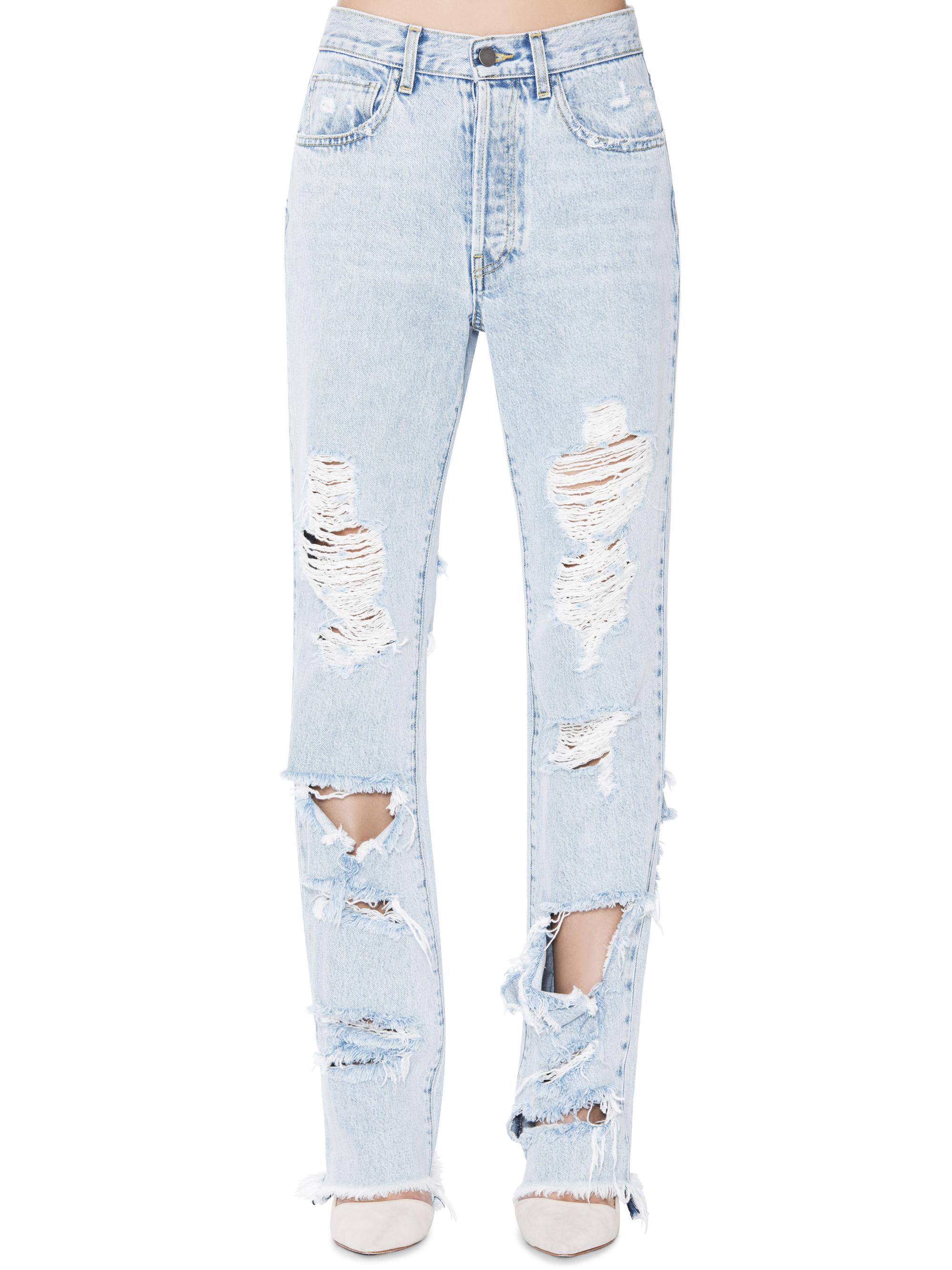 alice and olivia ripped jeans