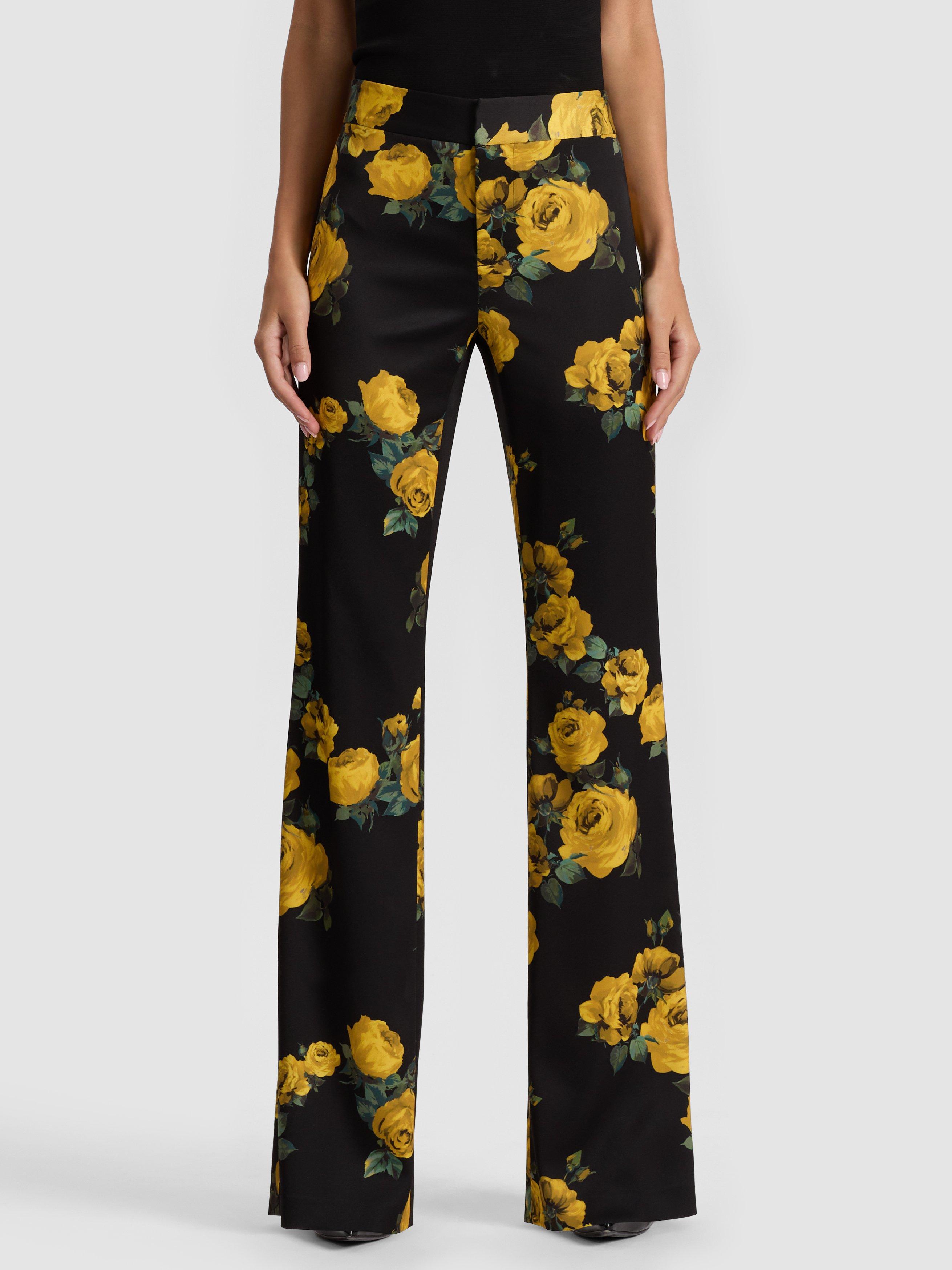 Alice Olivia SALE花柄スタイリッシュパンツ Women's Designer Pants | Alice + Olivia