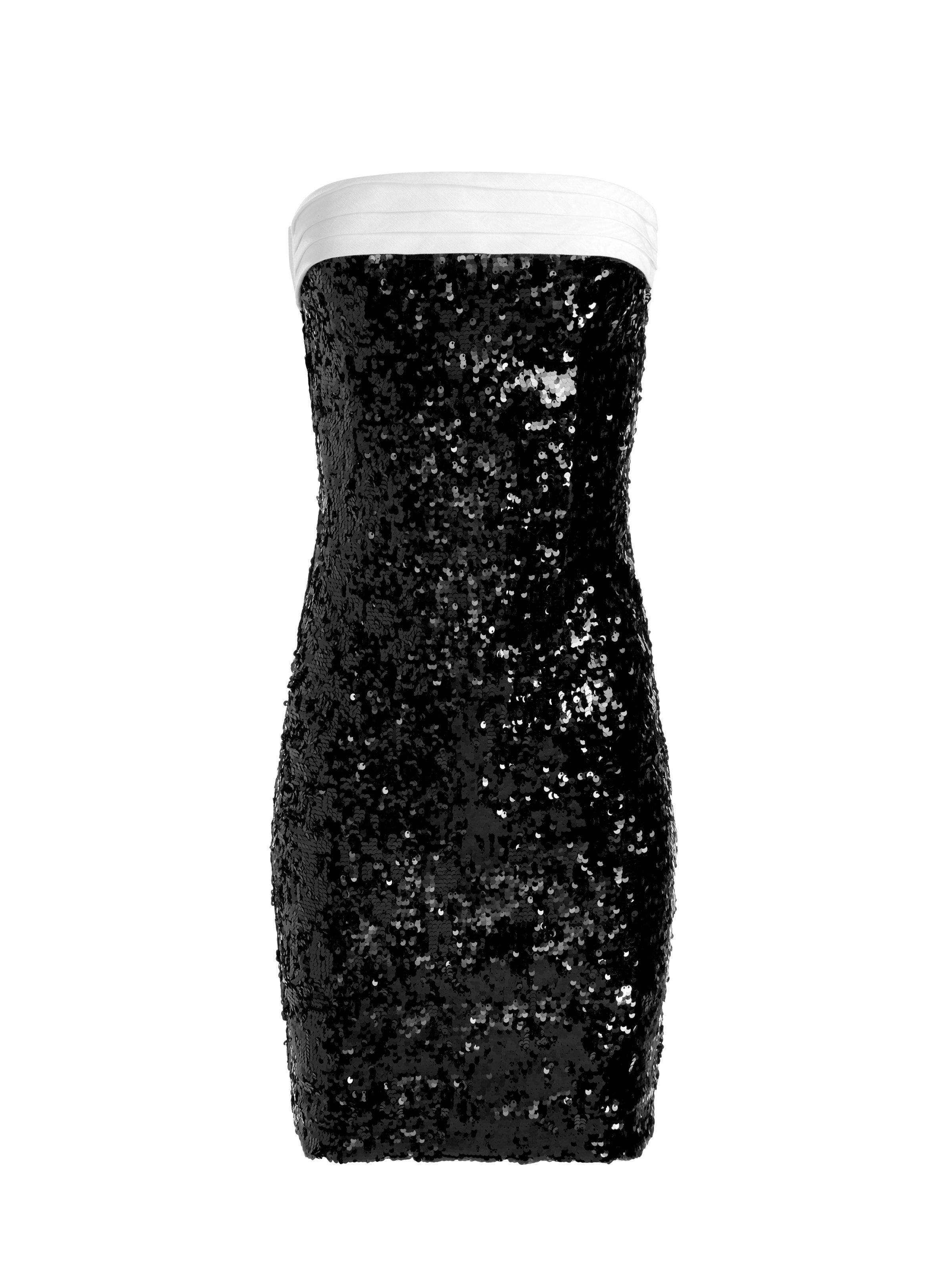 alice and olivia black and white sequin dress Alice + Olivia Black Off White Sibella Sequin Bow Dress Size 6 $550