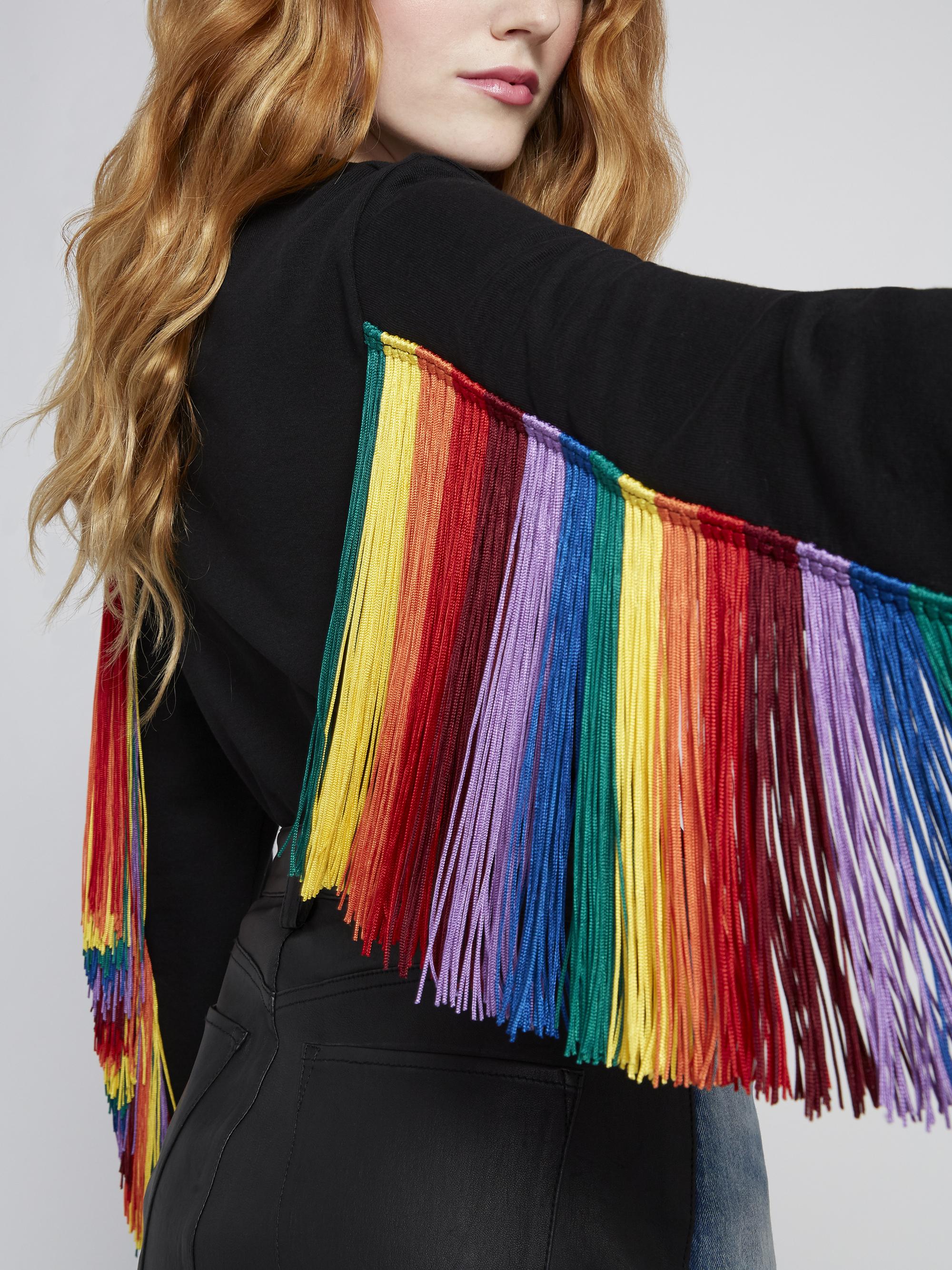 rainbow fringe cardigan