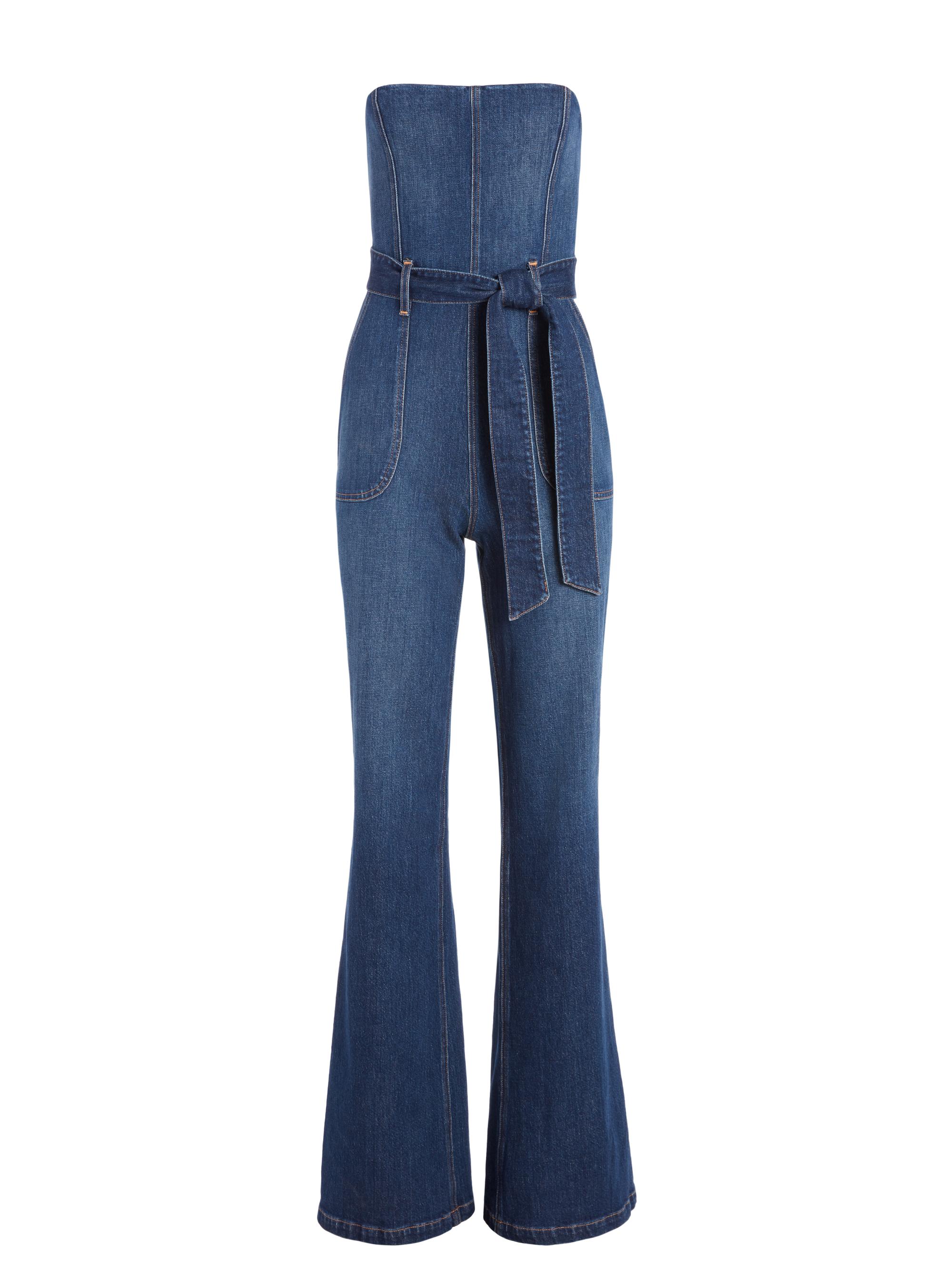alice and olivia jean jumpsuit