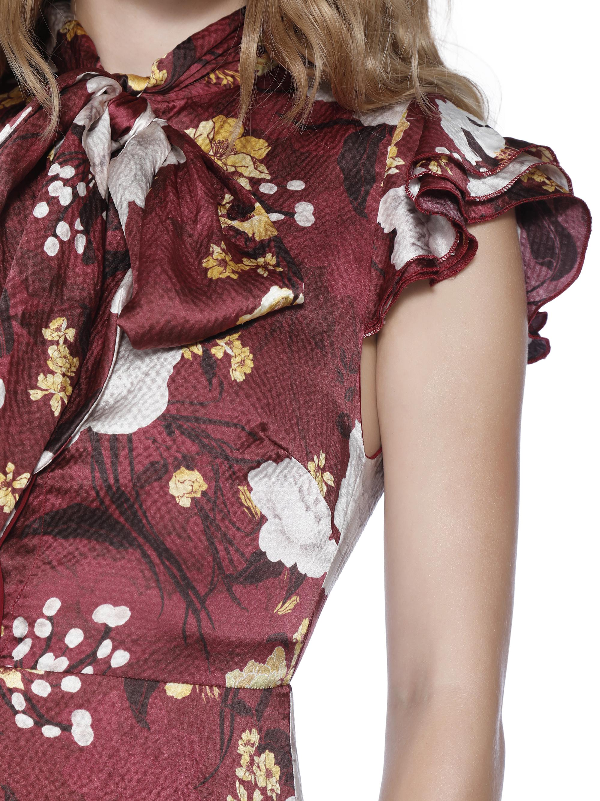 alice and olivia lashay ruffle dress