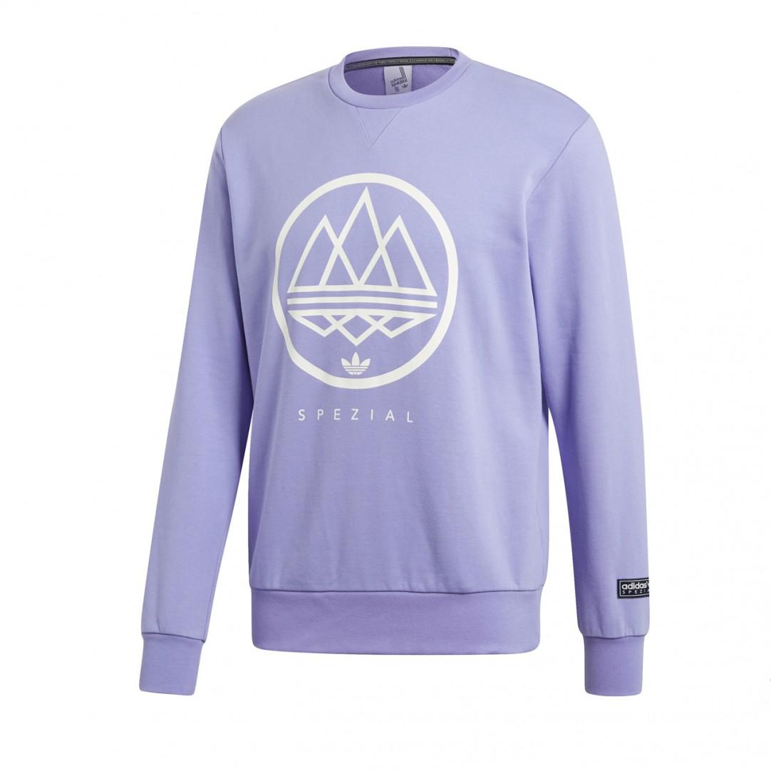 adidas spezial mod trefoil sweatshirt purple