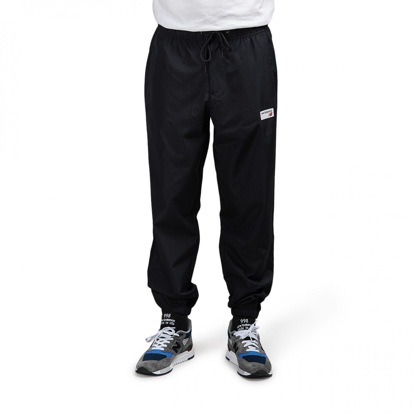 New Balance Synthetic Athletics Windbreaker Pant in Black for Men - Lyst