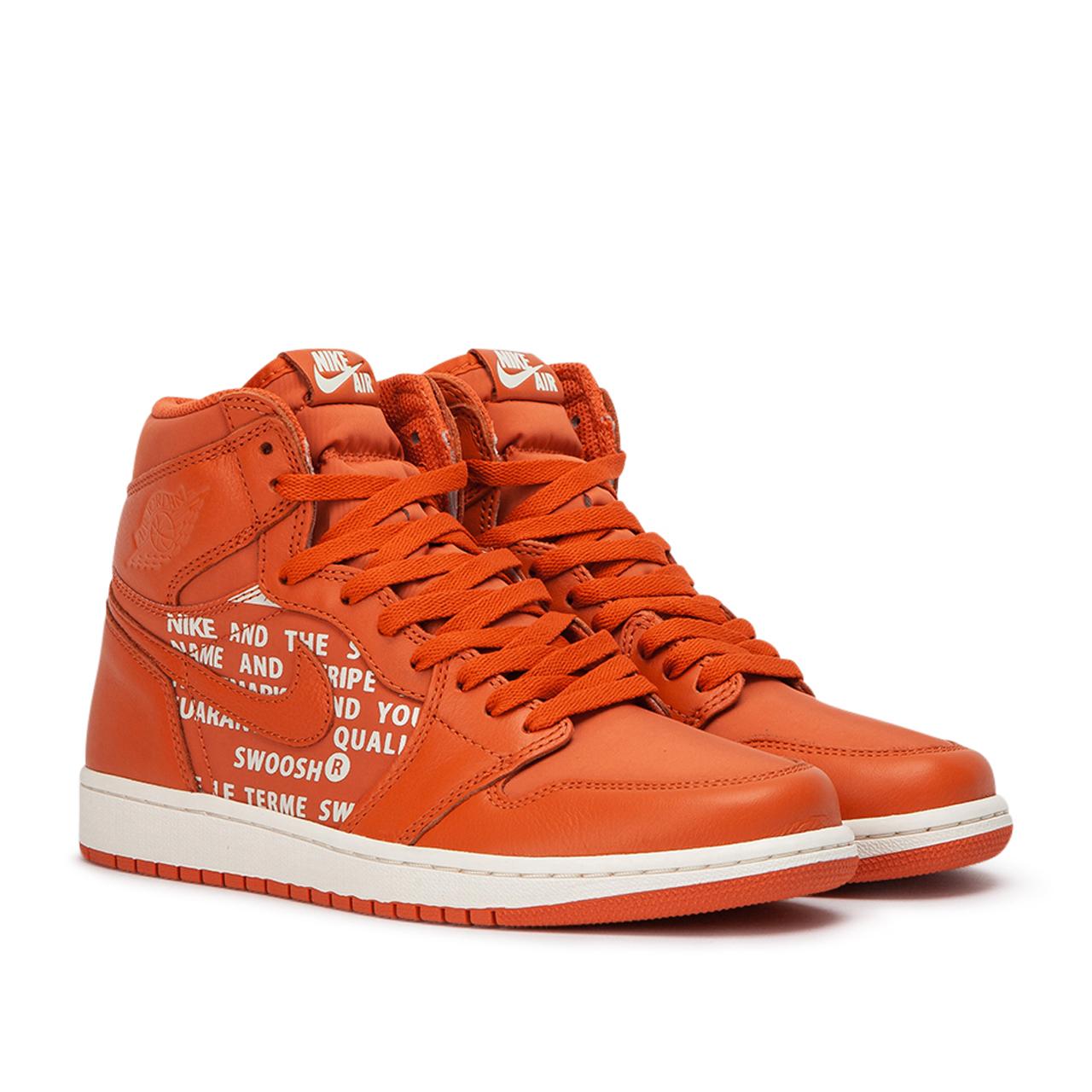 orange high top jordan 1