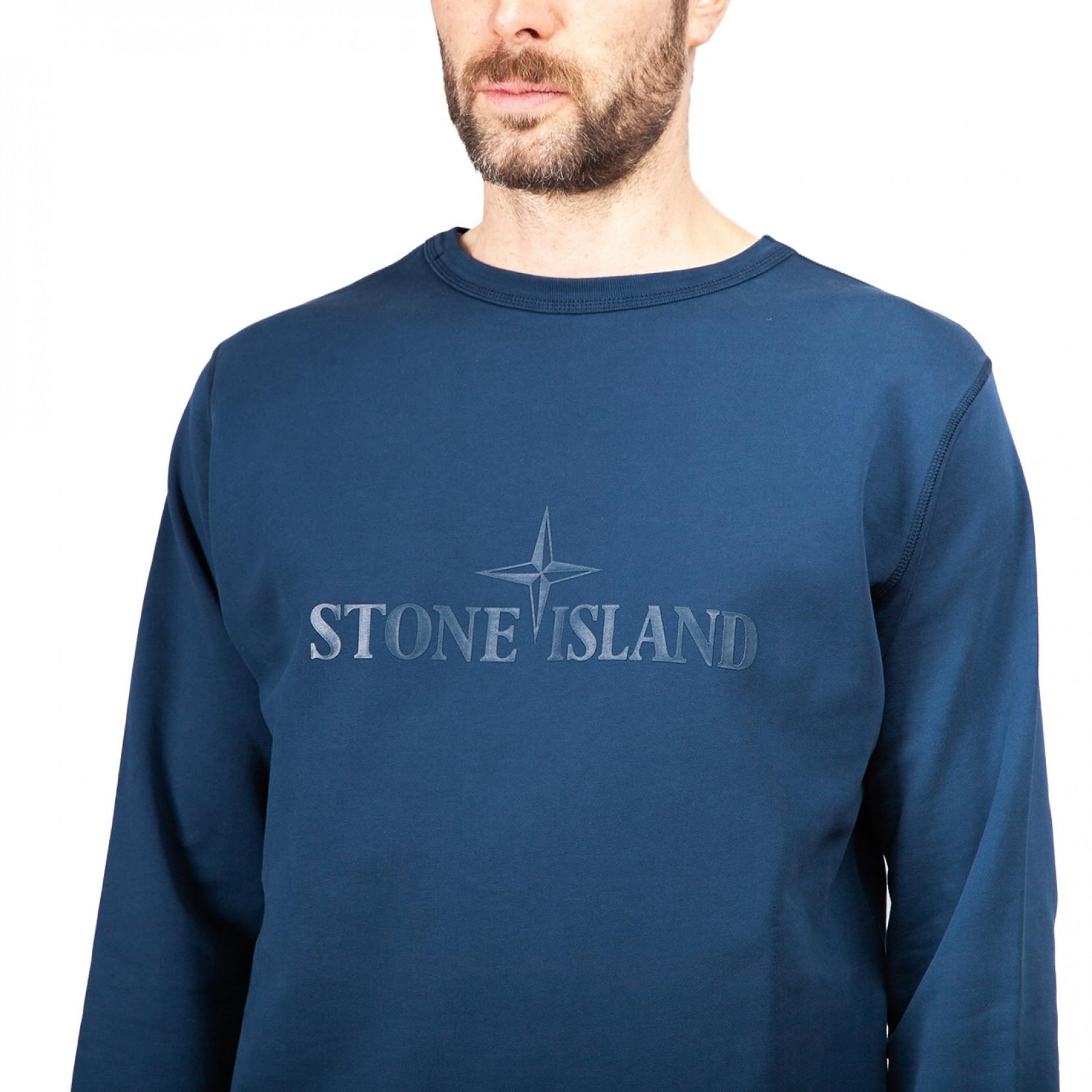 stone island crewneck navy