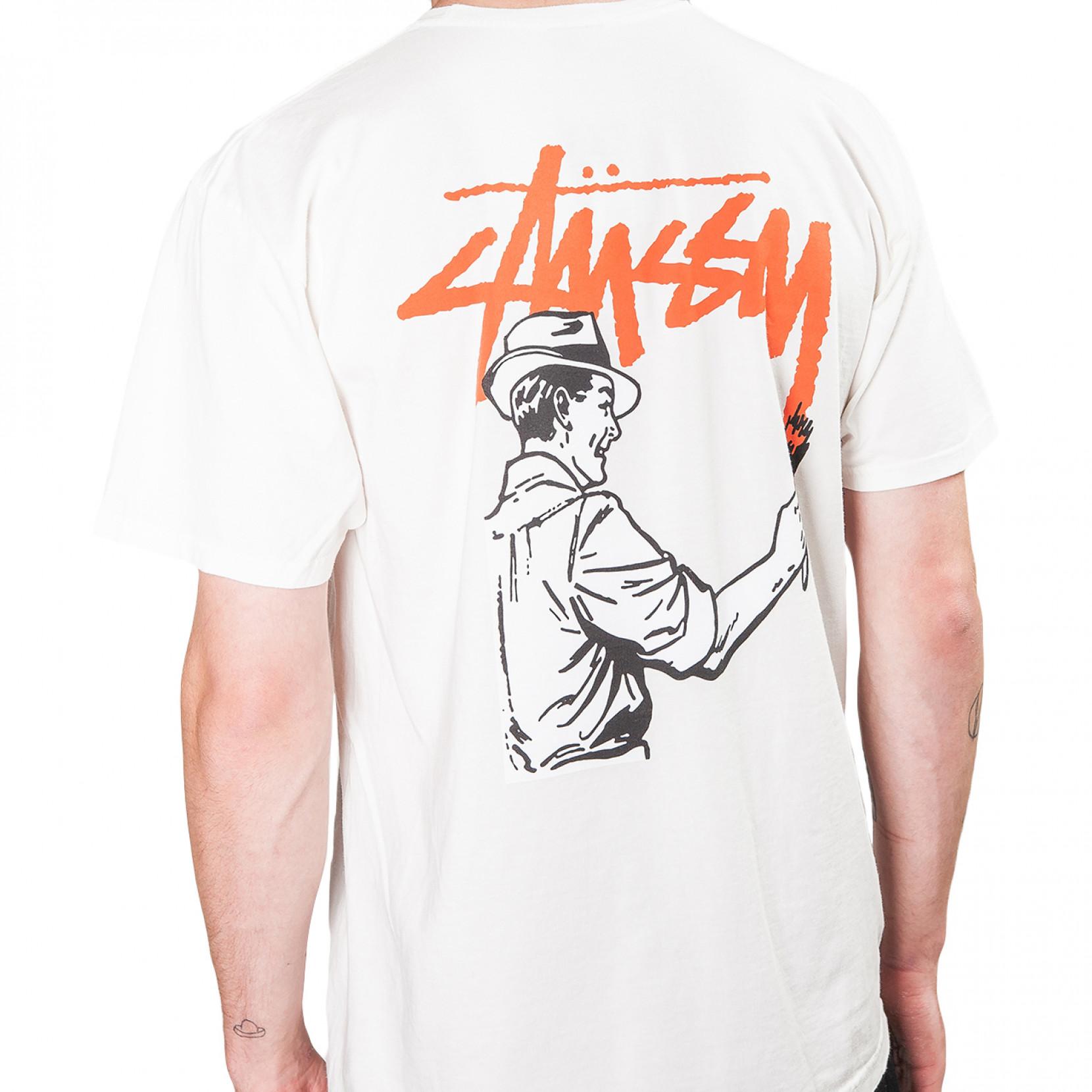 Stussy Cotton Painter Tee in Beige 
