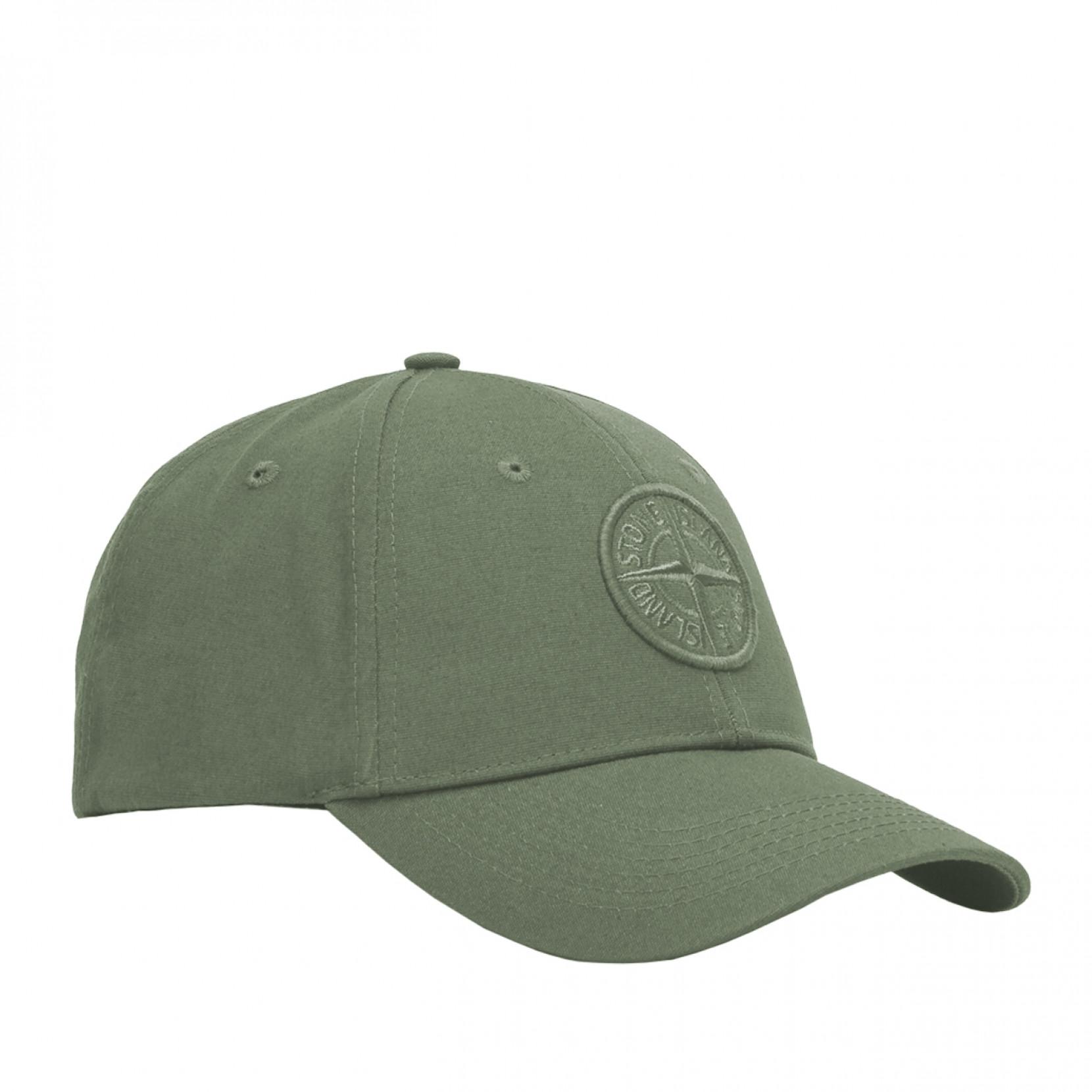 Stone Island Cotton Cap in Olive (Green 