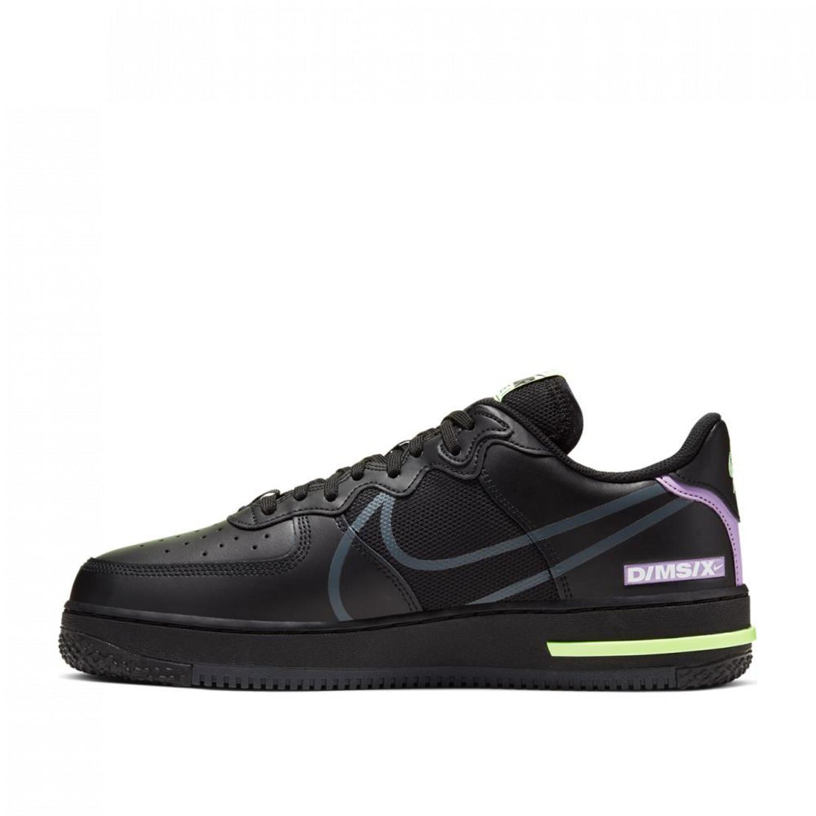 Nike Leather Air Force 1 React in White (Black) for Men - Lyst