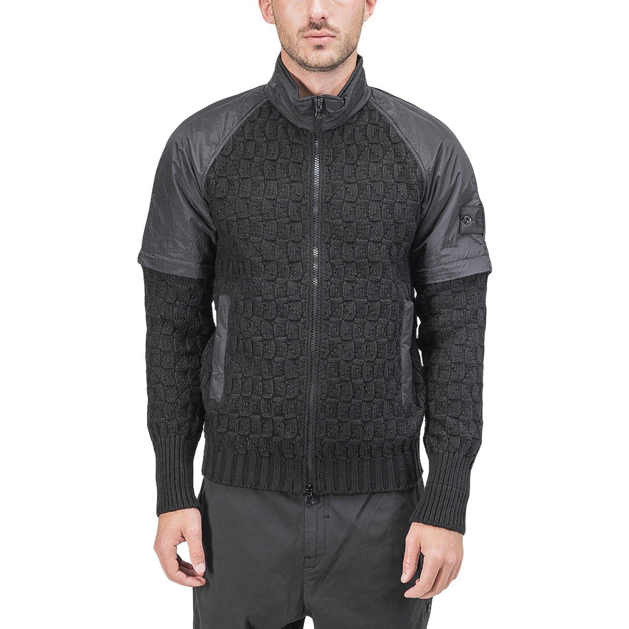 Stone Island Shadow Project Cotton Convertible Knit Jacket in 