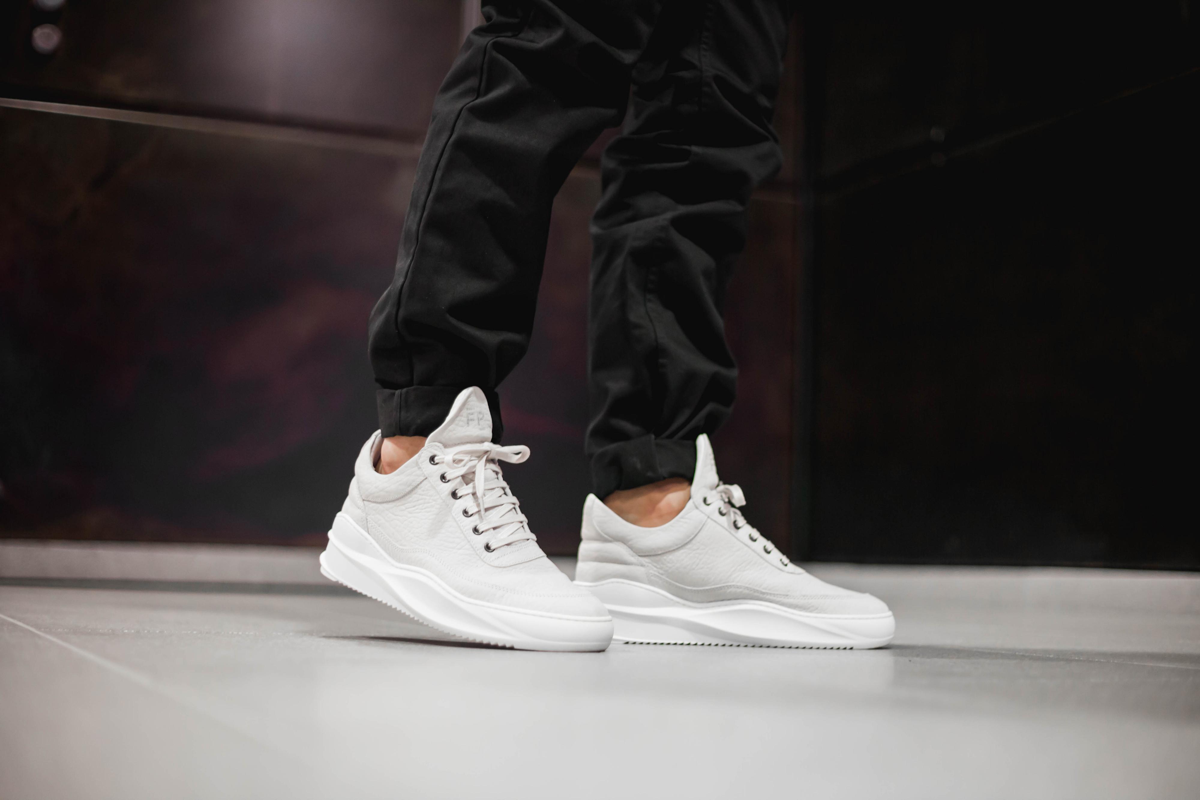 Filling Pieces Leather Low Top Sky 