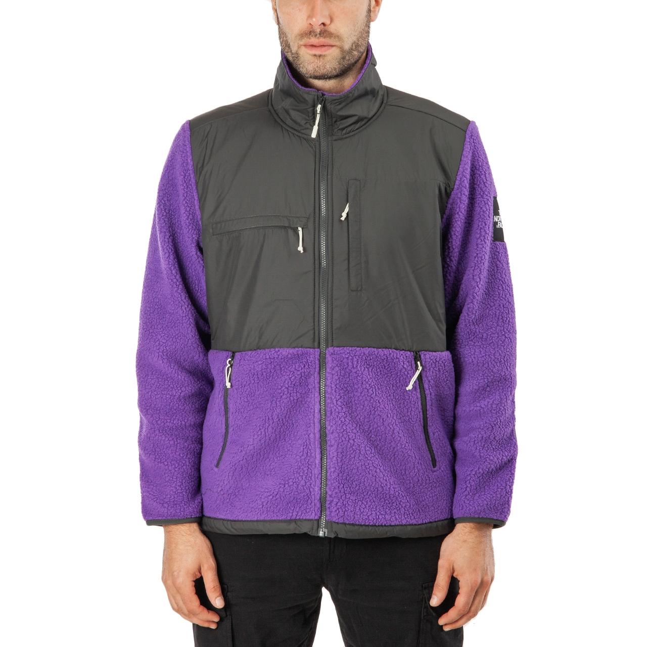 north face fleece jacket purple