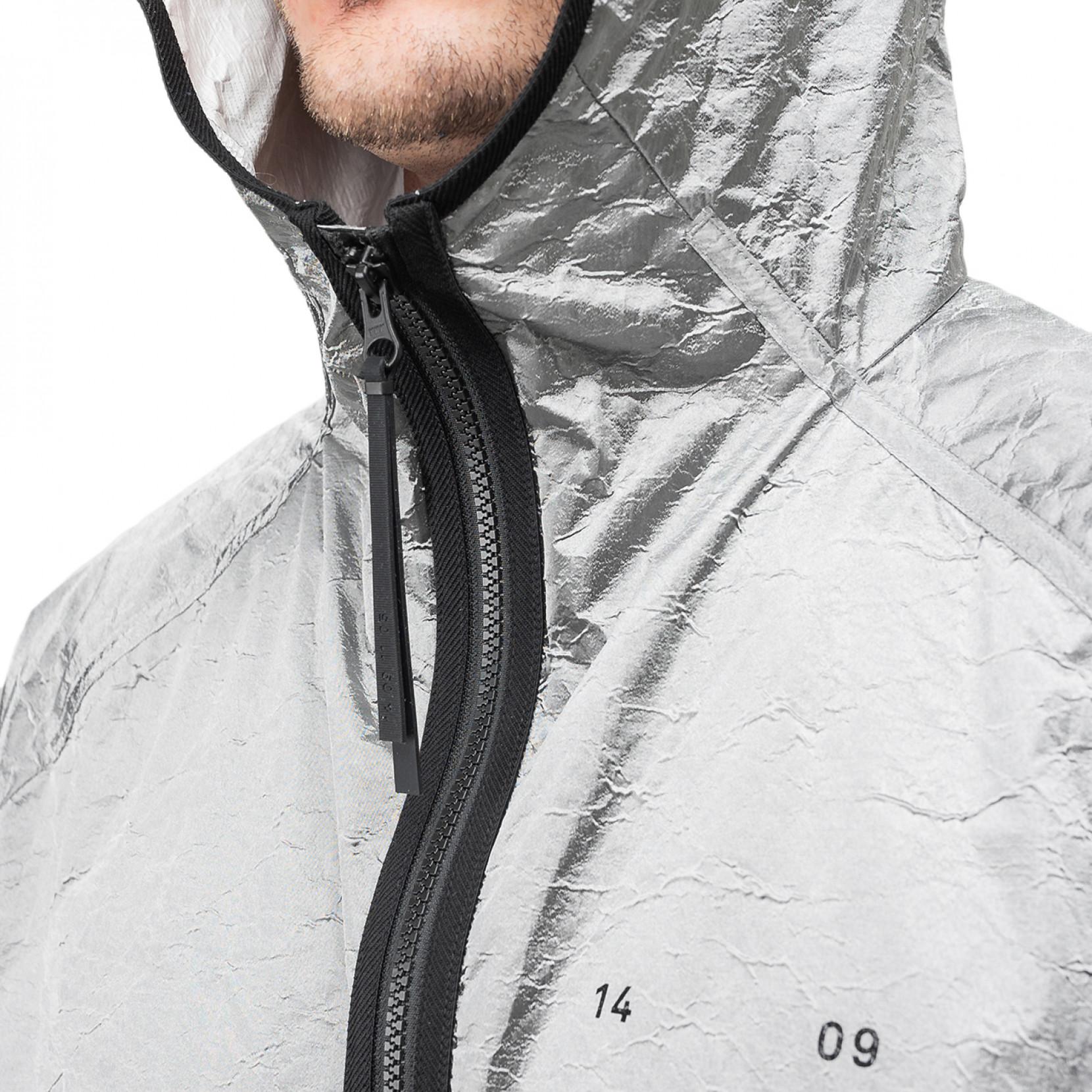 nike tech pack metallic silver jacket