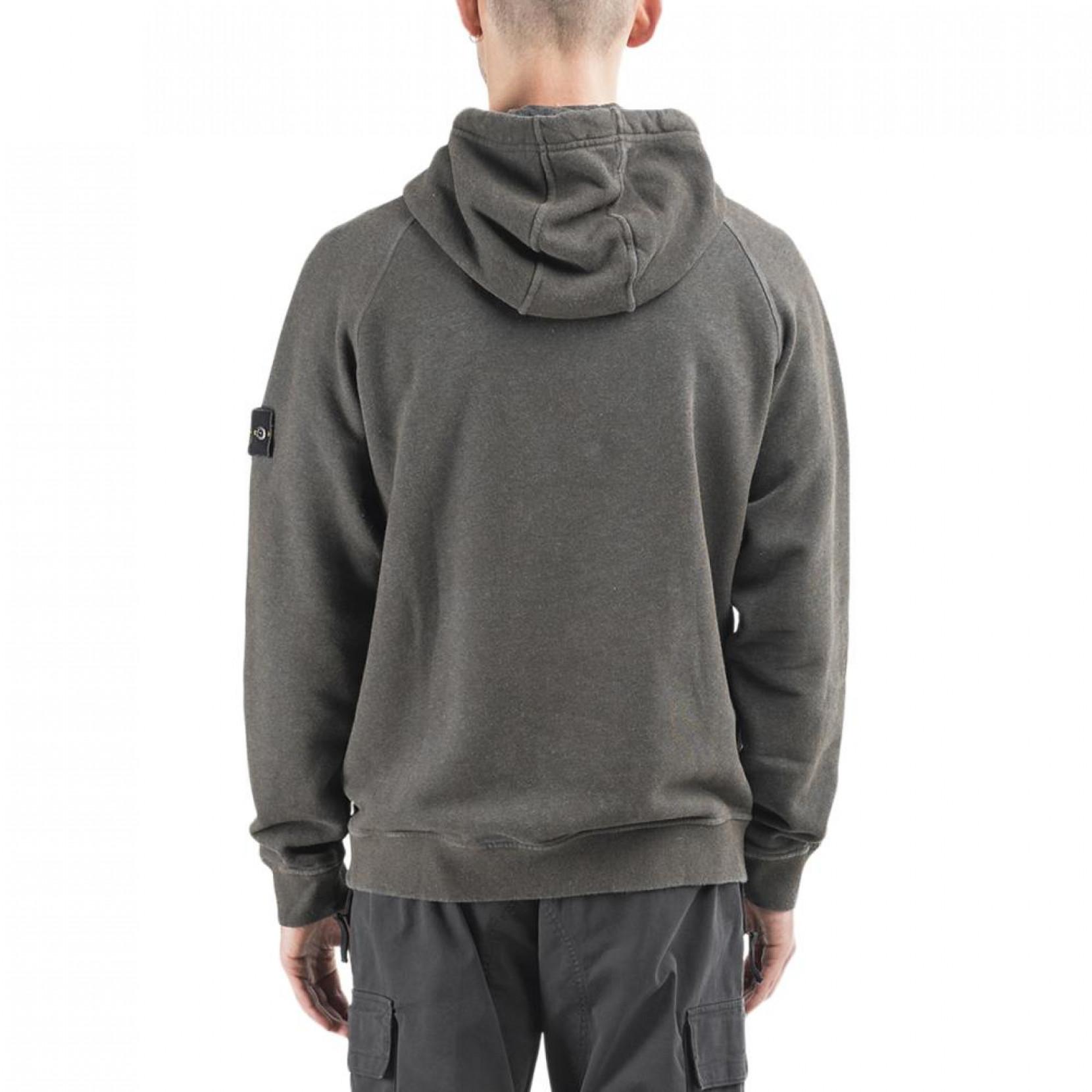 gray stone island hoodie