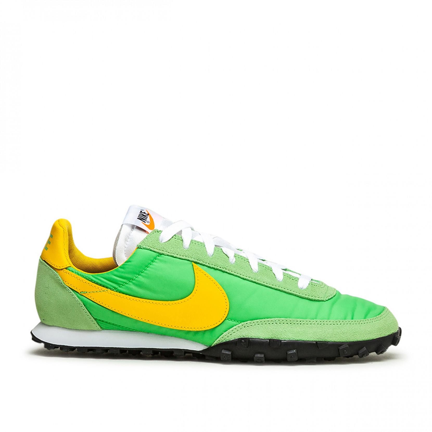 Nike Synthetic Waffle Racer Nylon And Leather Trainers in Green for Men - Save 79% - Lyst