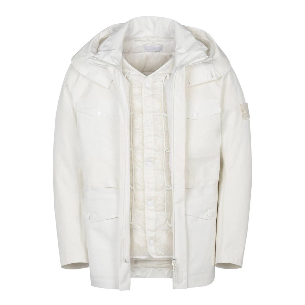 Stone Island Tank Shield "ghost Piece" Jacket in White for Men - Lyst